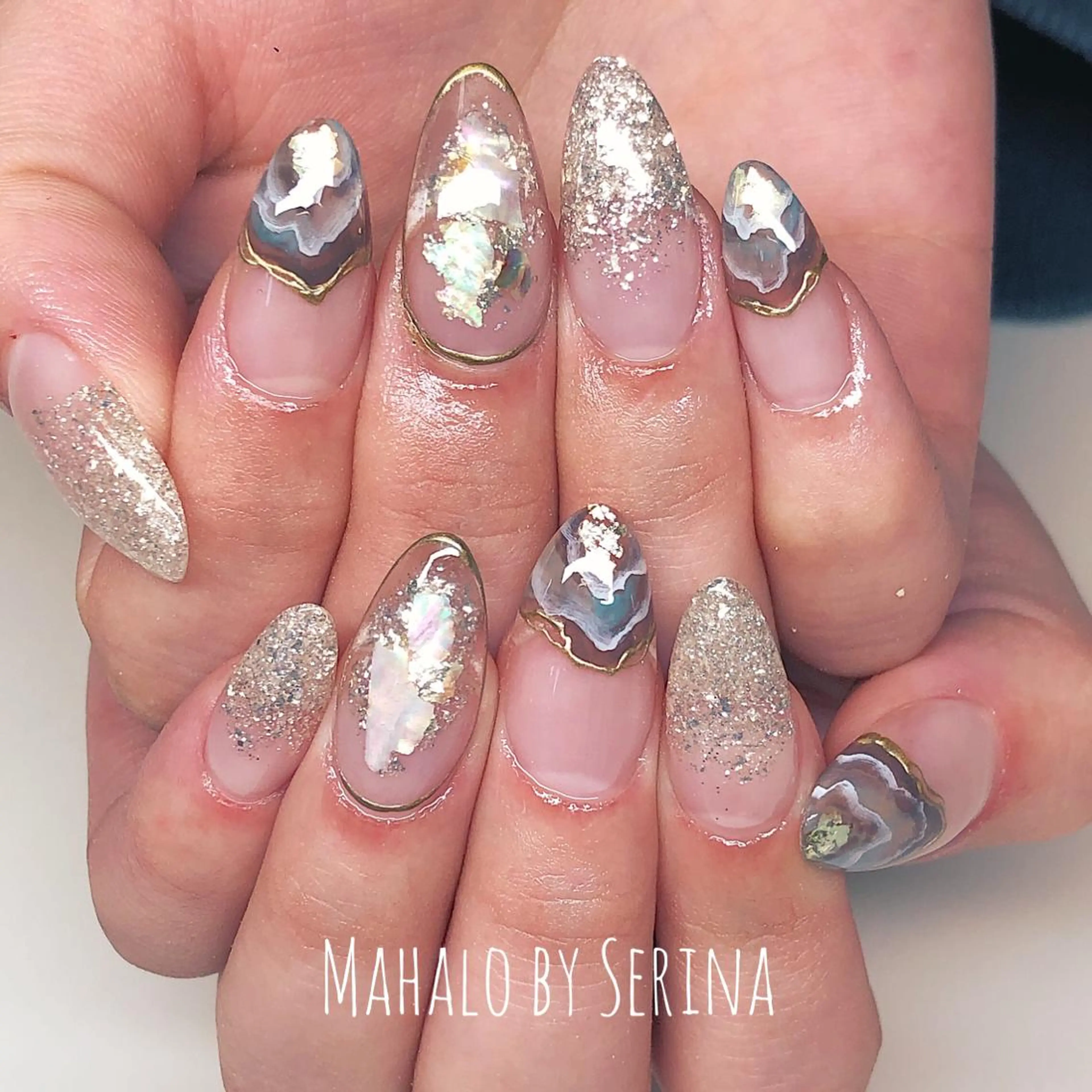 ミディアム カラー ネイル SUNNY BAE. SERINAのネイルデザイン