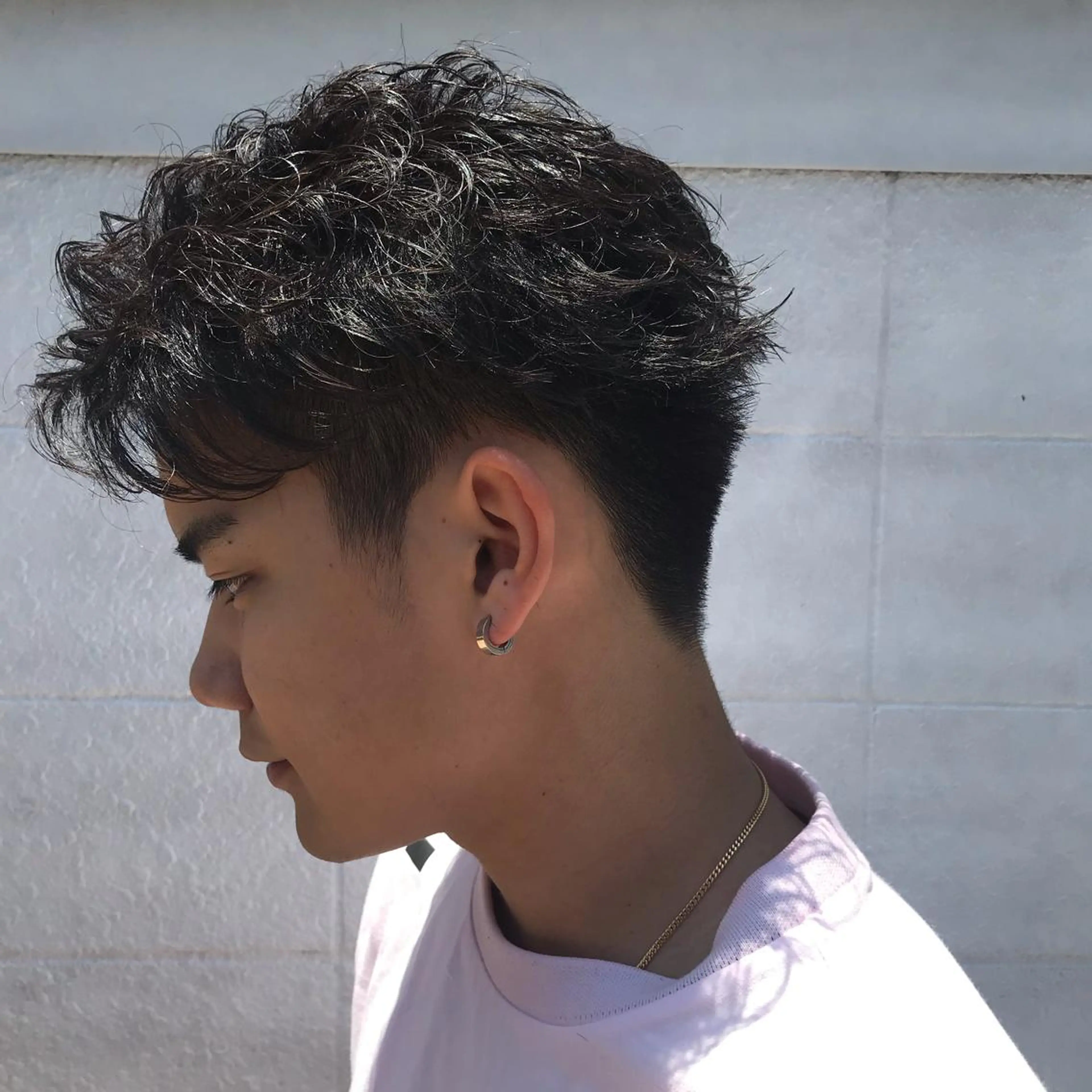 ショート カラー パーマ メンズ JUNTA 梅田茶屋町のヘアスタイル