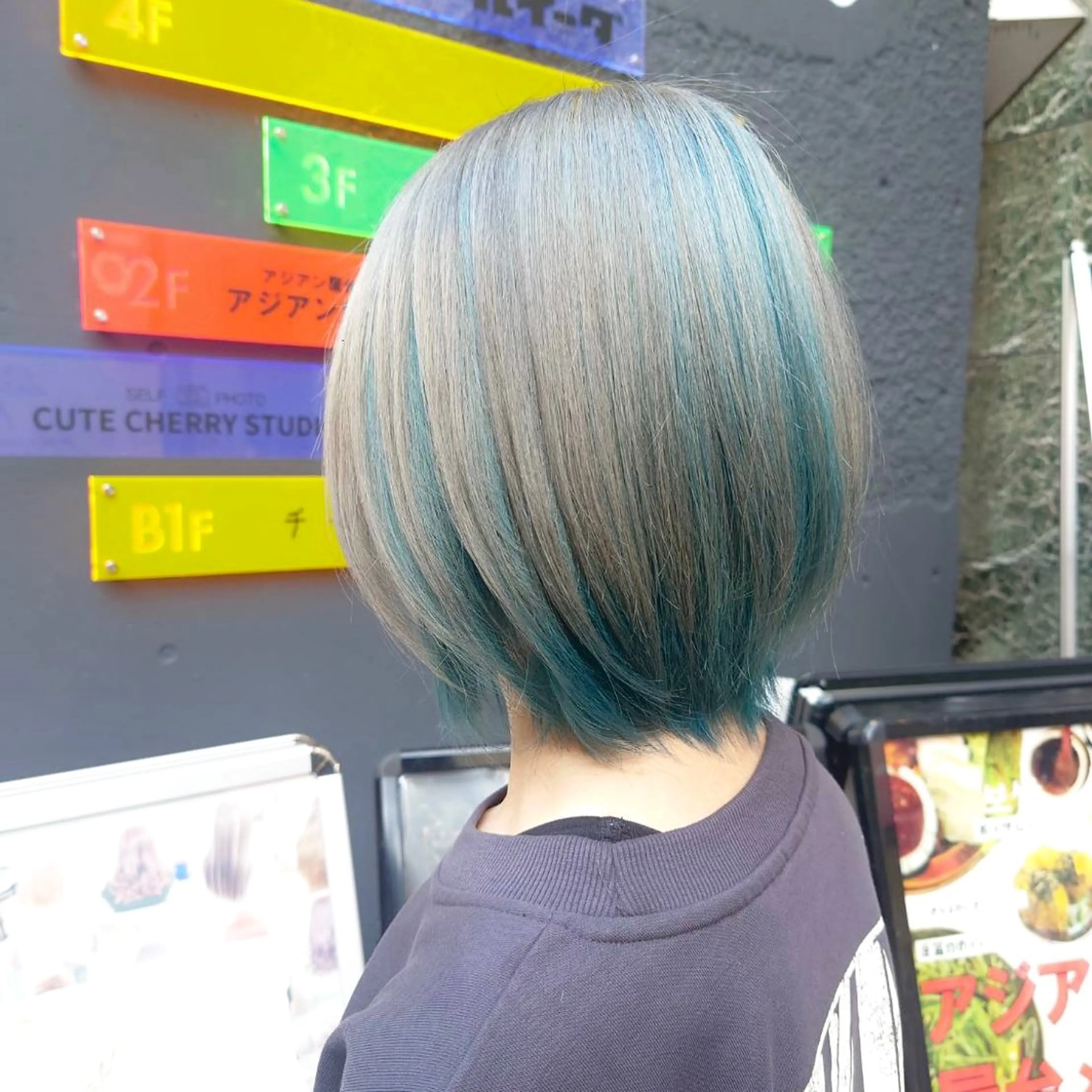 ショート ヘアカラー トリートメント GLOSS 心斎橋 山上のヘアスタイル