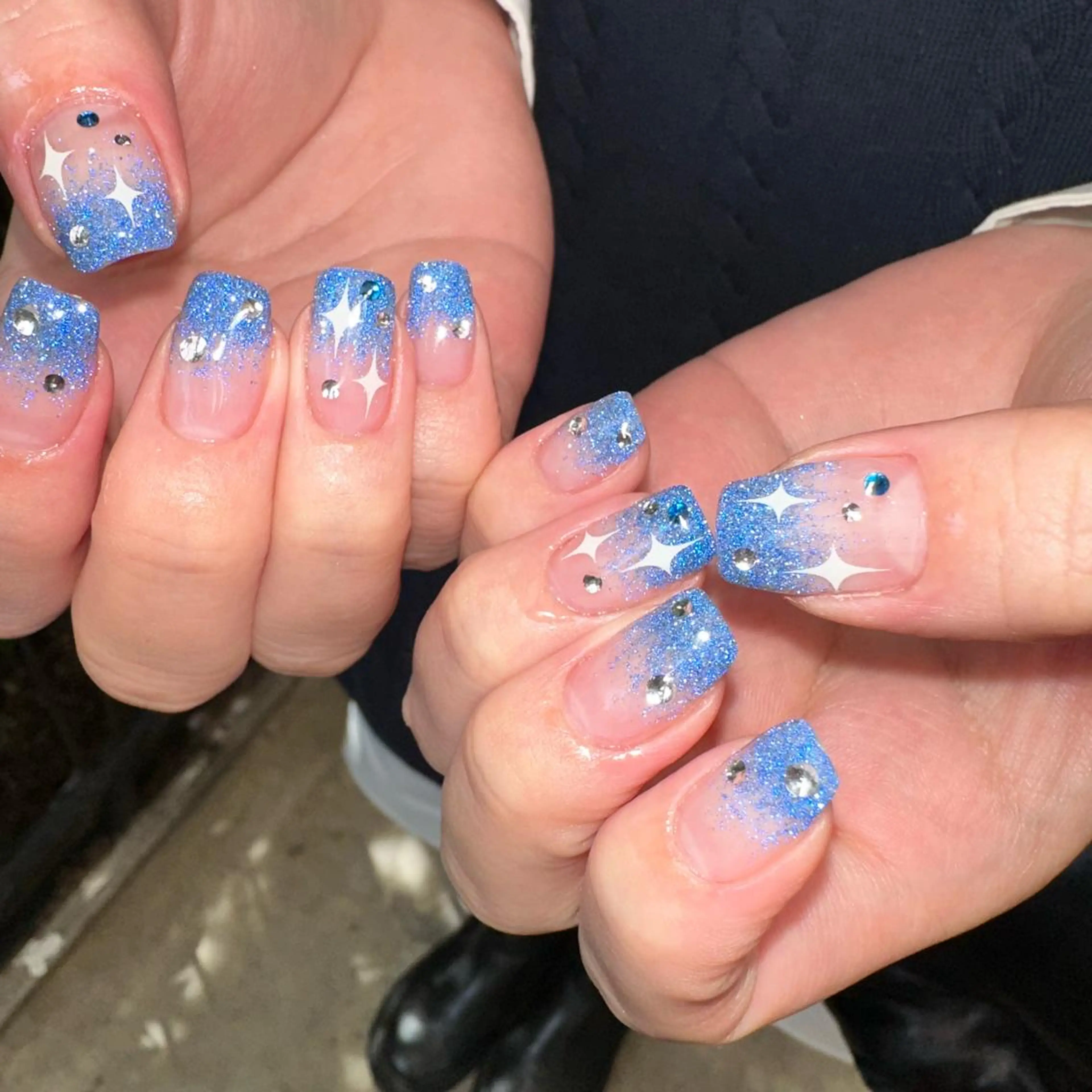 ネイル フラッシュネイル ラメ(グリッター) ラメグラデーション BINEL REINAのネイルデザイン