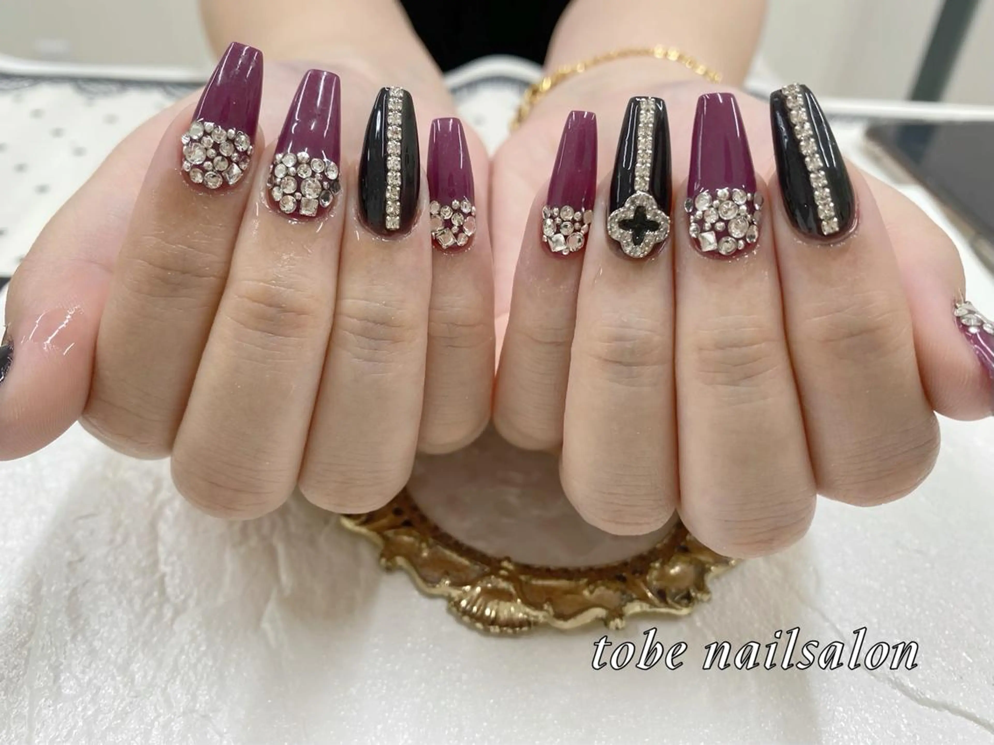 ネイル キラキラネイル スカルプネイル ハンドネイル Nail Salon To Beのネイルデザイン