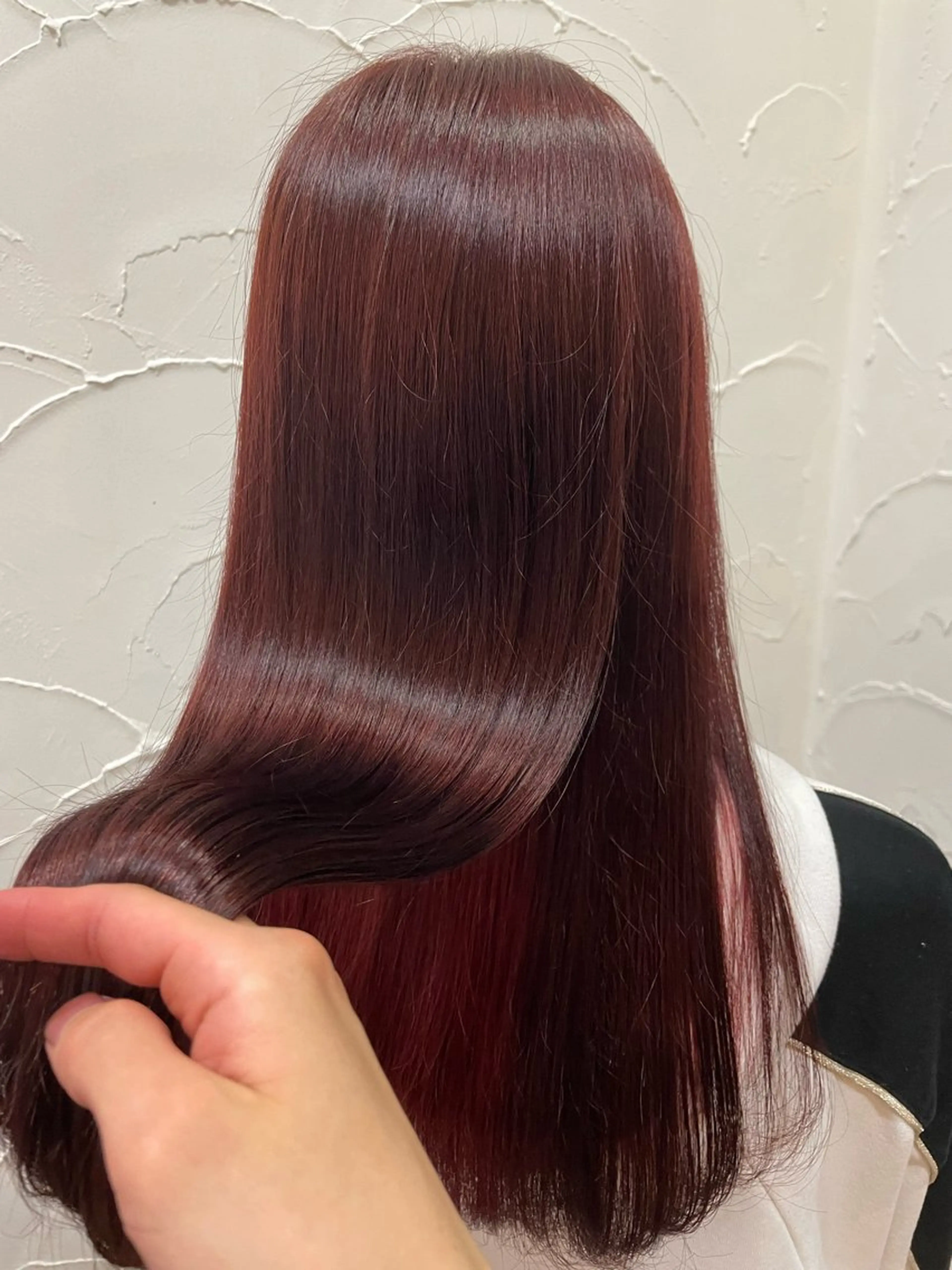 ロング カラー パーマ ヘアカラー トリートメント 《髪質改善 UN BLEACH》のヘアスタイル