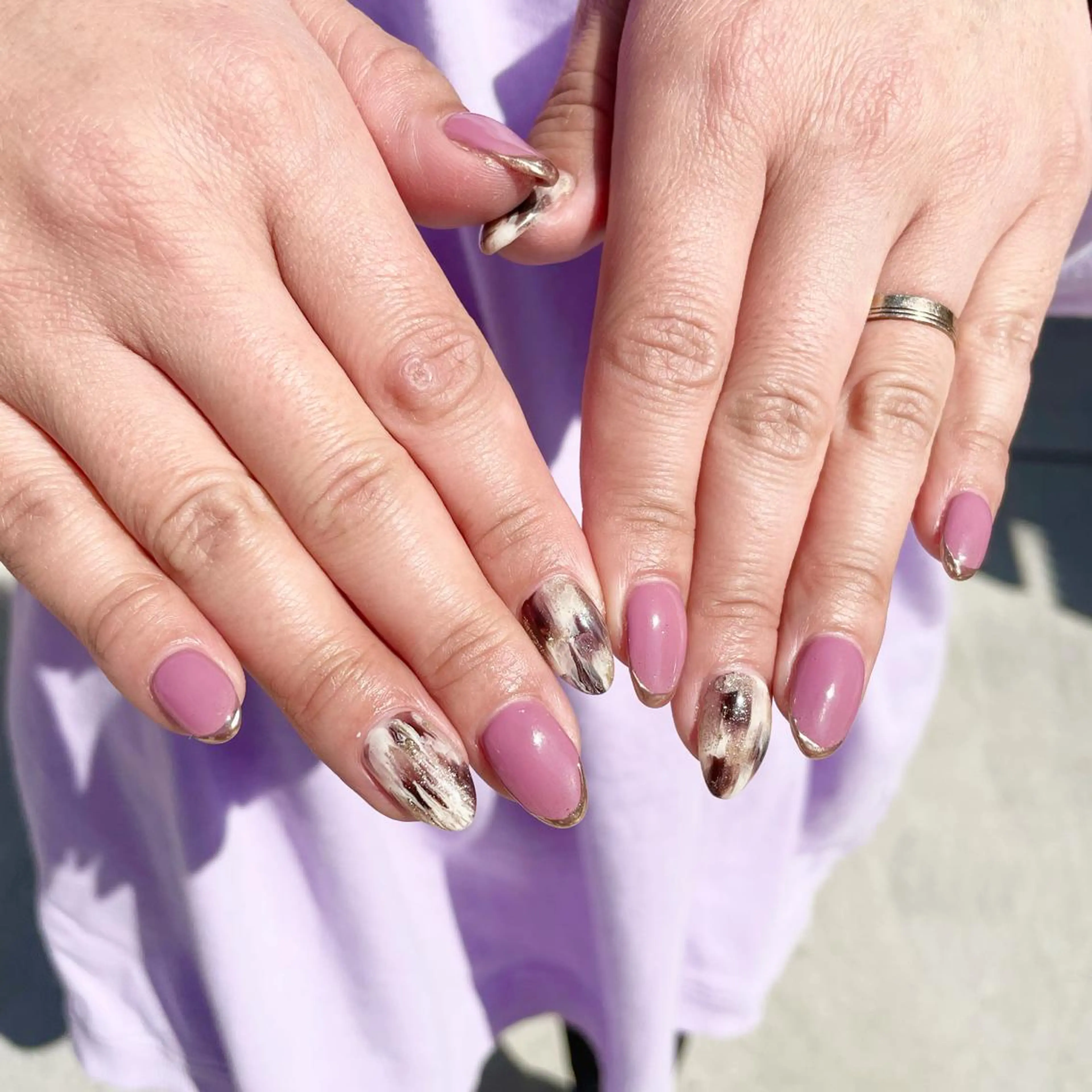 ネイル ハンドネイル Sea  nail by emaのネイルデザイン