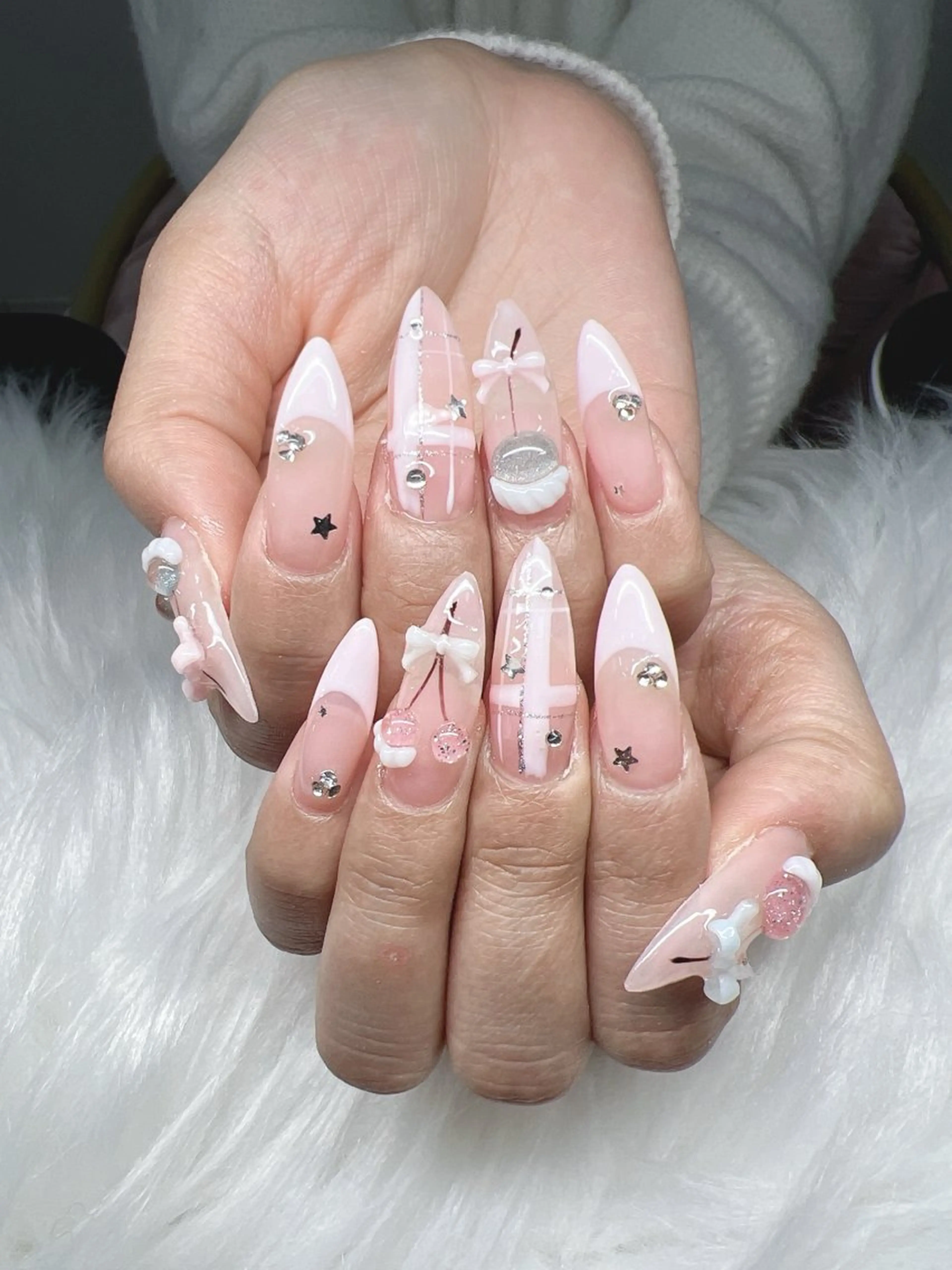 ネイル ハンドネイル Lee Nails チップ長さだし専門店のネイルデザイン
