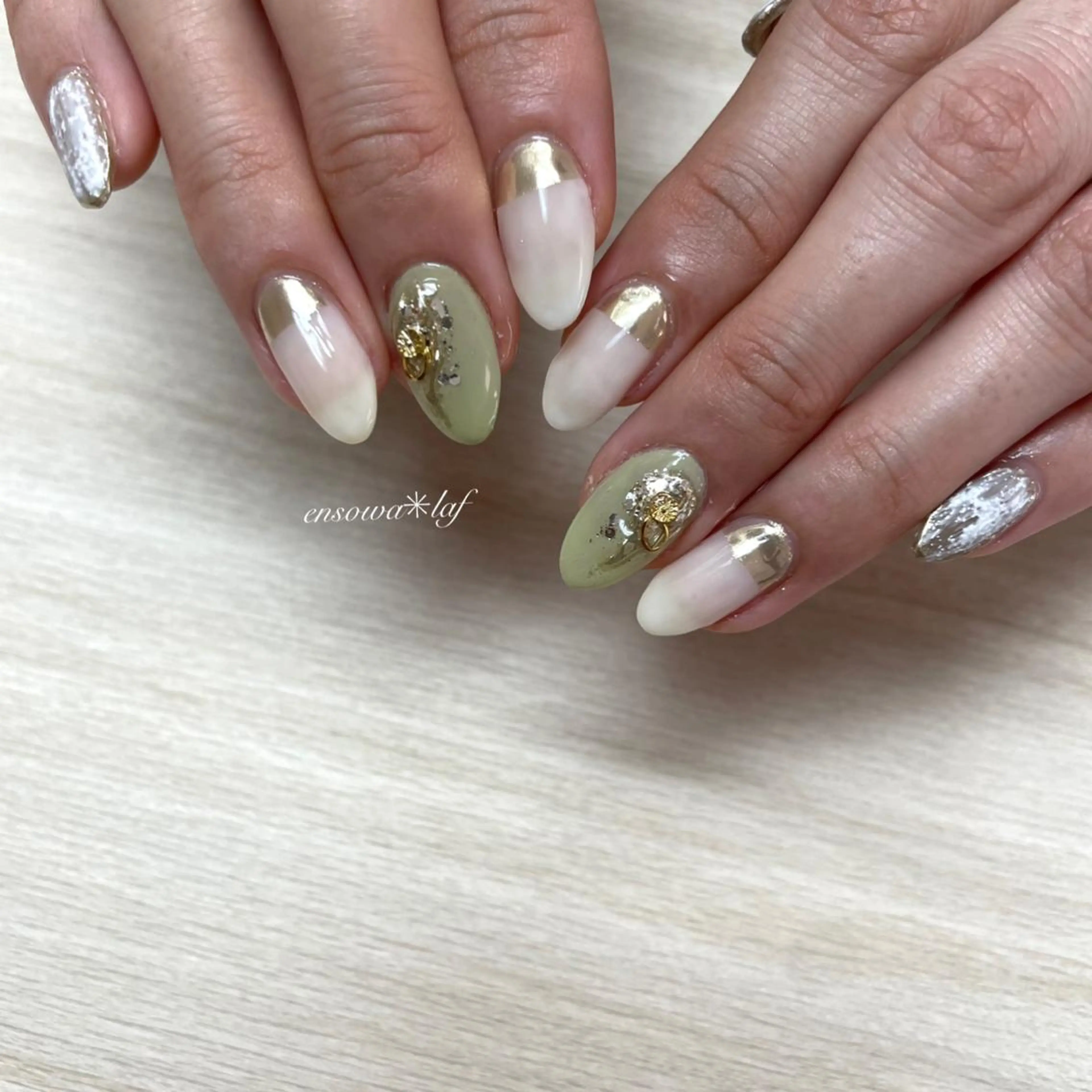 ネイル アートネイル ジェルネイル メンズネイル ニュアンスネイル ワンカラーネイル ensowa✱laf NAILのネイルデザイン