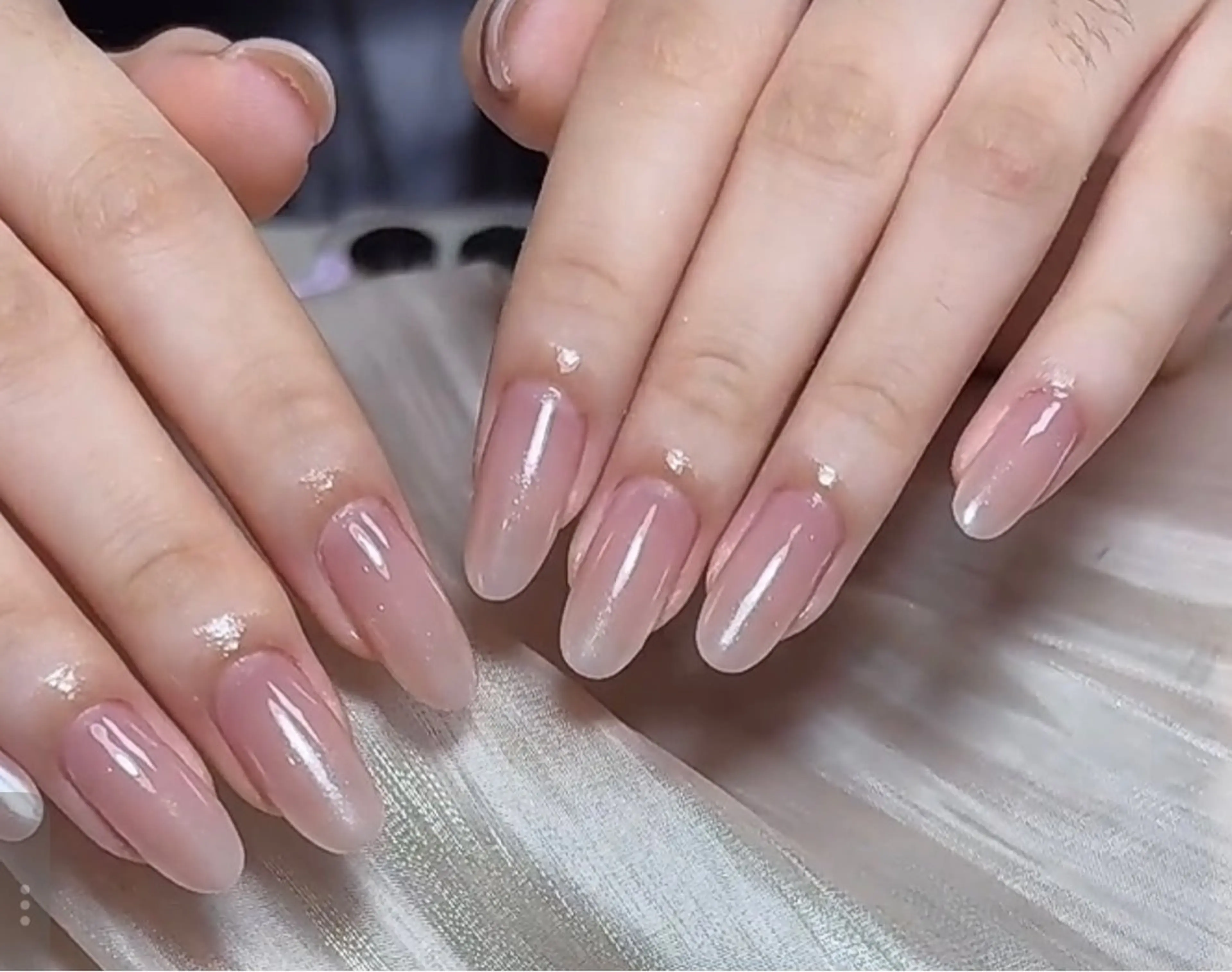 ネイル アニマル柄 べっ甲ネイル ブラウン 成人式 フレンチネイル e llaのネイルデザイン