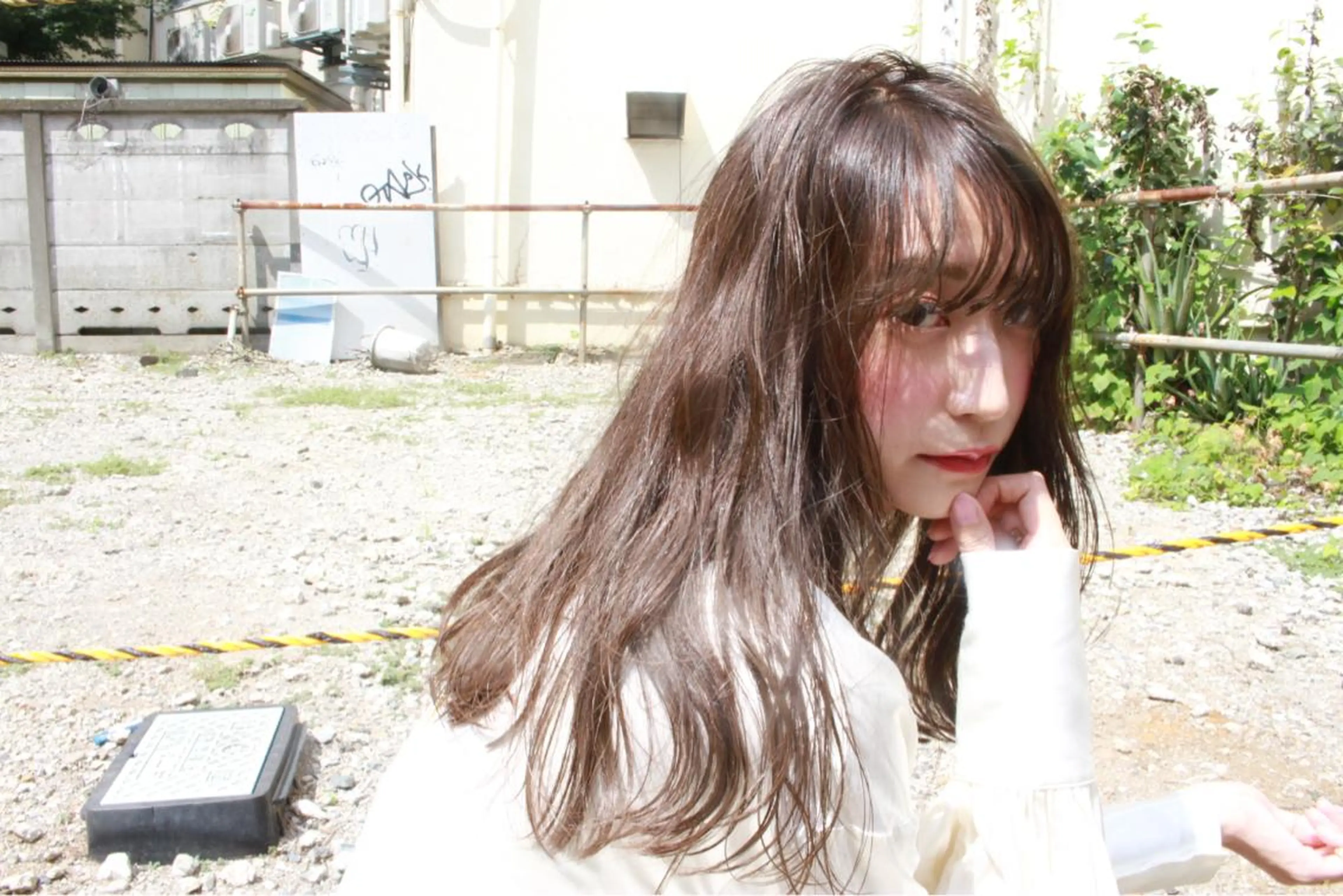 セミロング カラー パーマ ヘアアレンジ ハイライト/髪質改善 ans/黒木 和大のヘアスタイル