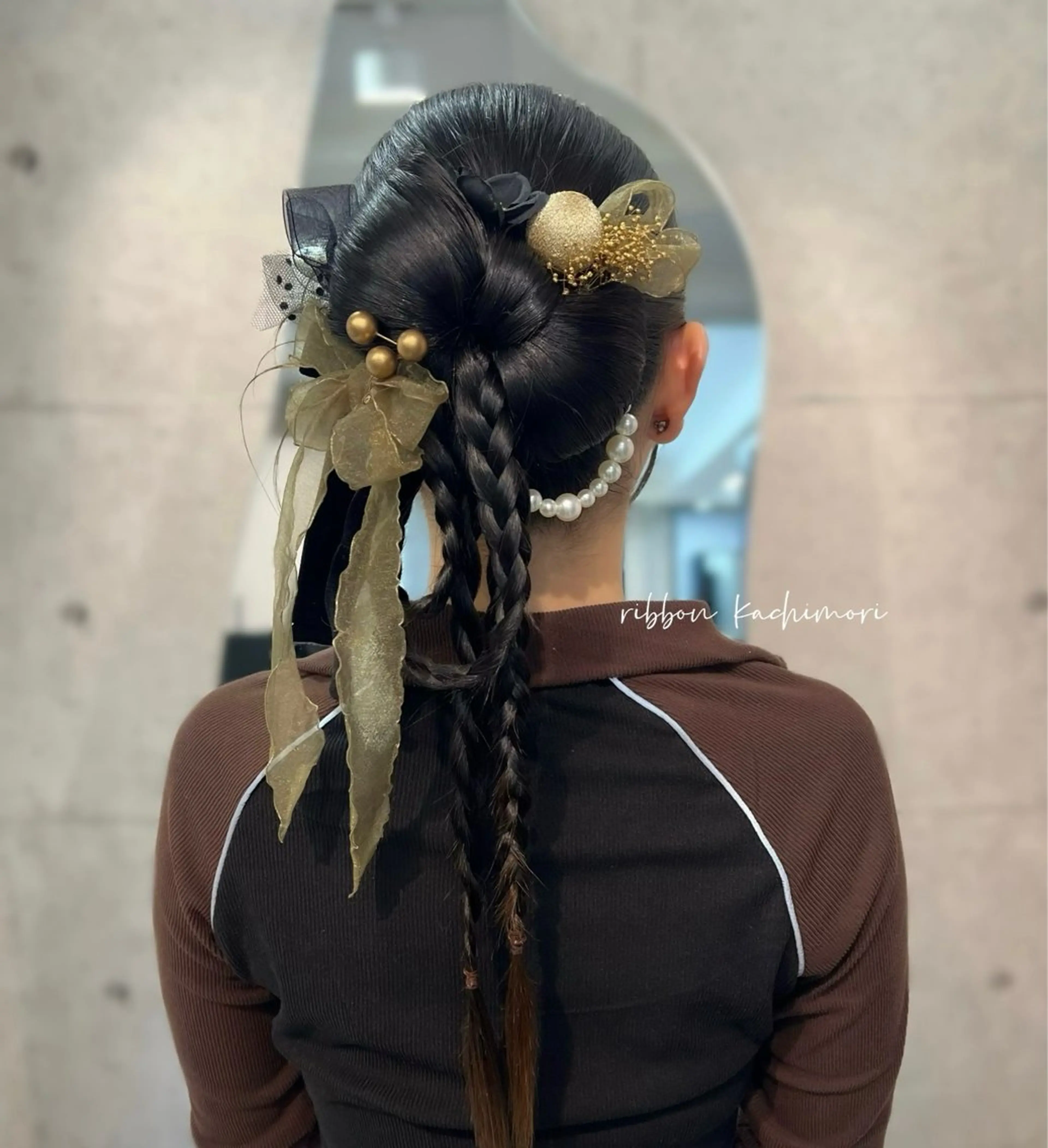 ロング ヘアアレンジ ヘアセット ヘアメイク/髪質改善 🎀Moeri🎀のヘアスタイル