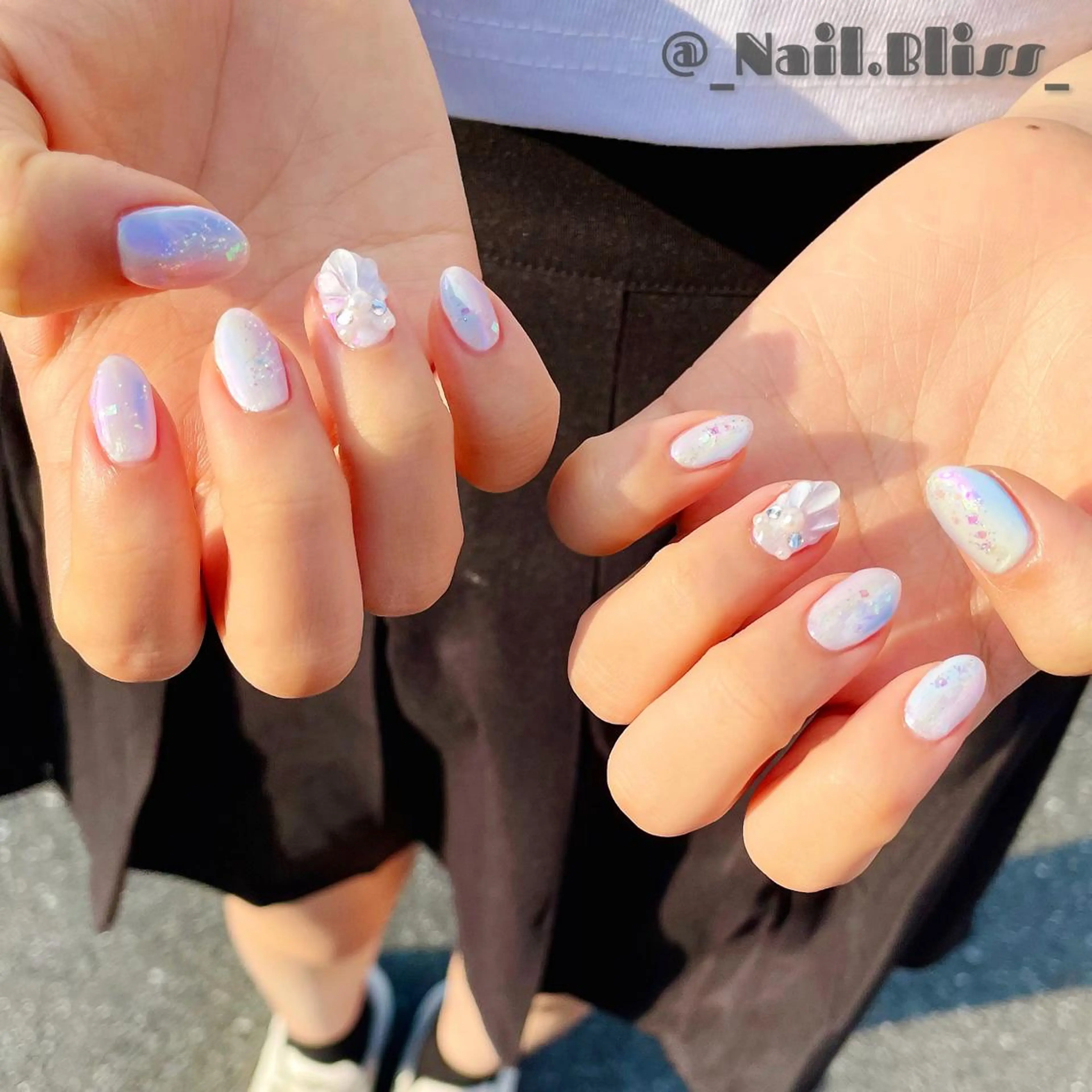 ネイル オーロラネイル ハンドネイル NAIL BLISSのネイルデザイン