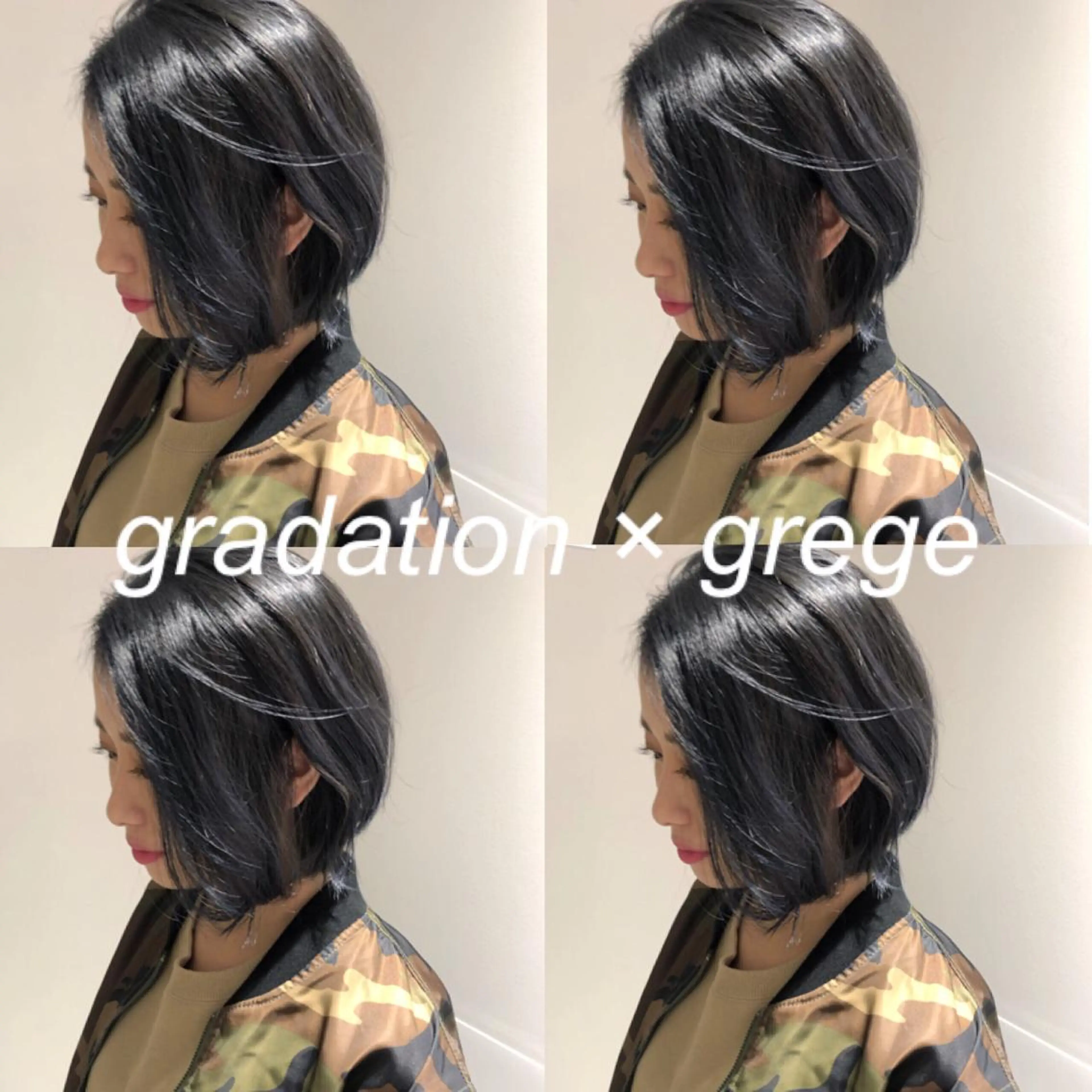 ショート カラー ブリーチ グラデーションカラー グレージュ HOLON池袋所属・ウルフカット ハッシュカット/七海のヘアスタイル