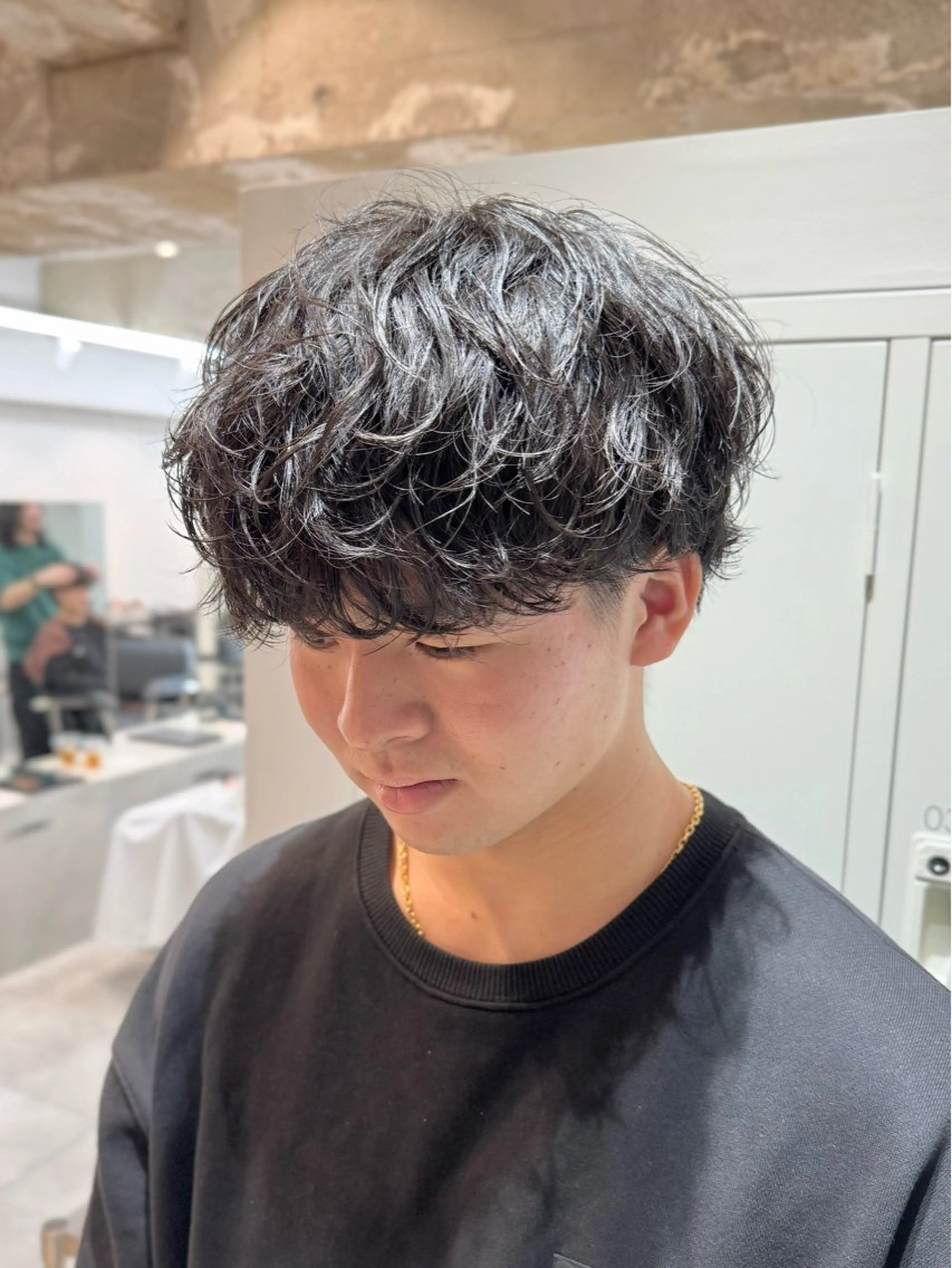 パーマ メンズ フェザーパーマ メンズパーマ スペインカール 波巻きパーマ ニュアンスパーマ カット パーマ 大宮/メンズパーマ 関勇也のヘアスタイル