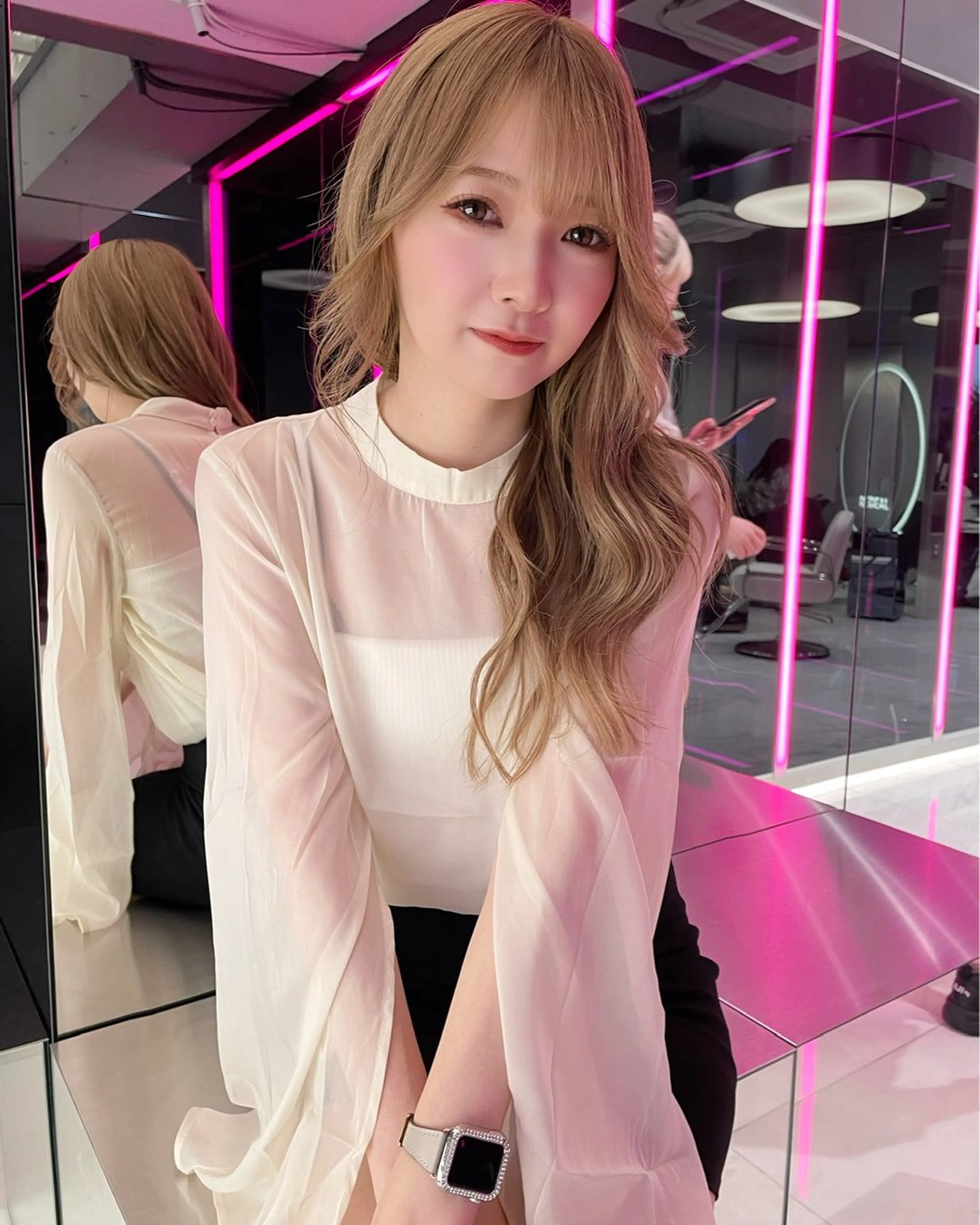 ロング REDEAL SHIBUYA所属・maya/レイヤー カット/ミインパーマのヘアスタイル