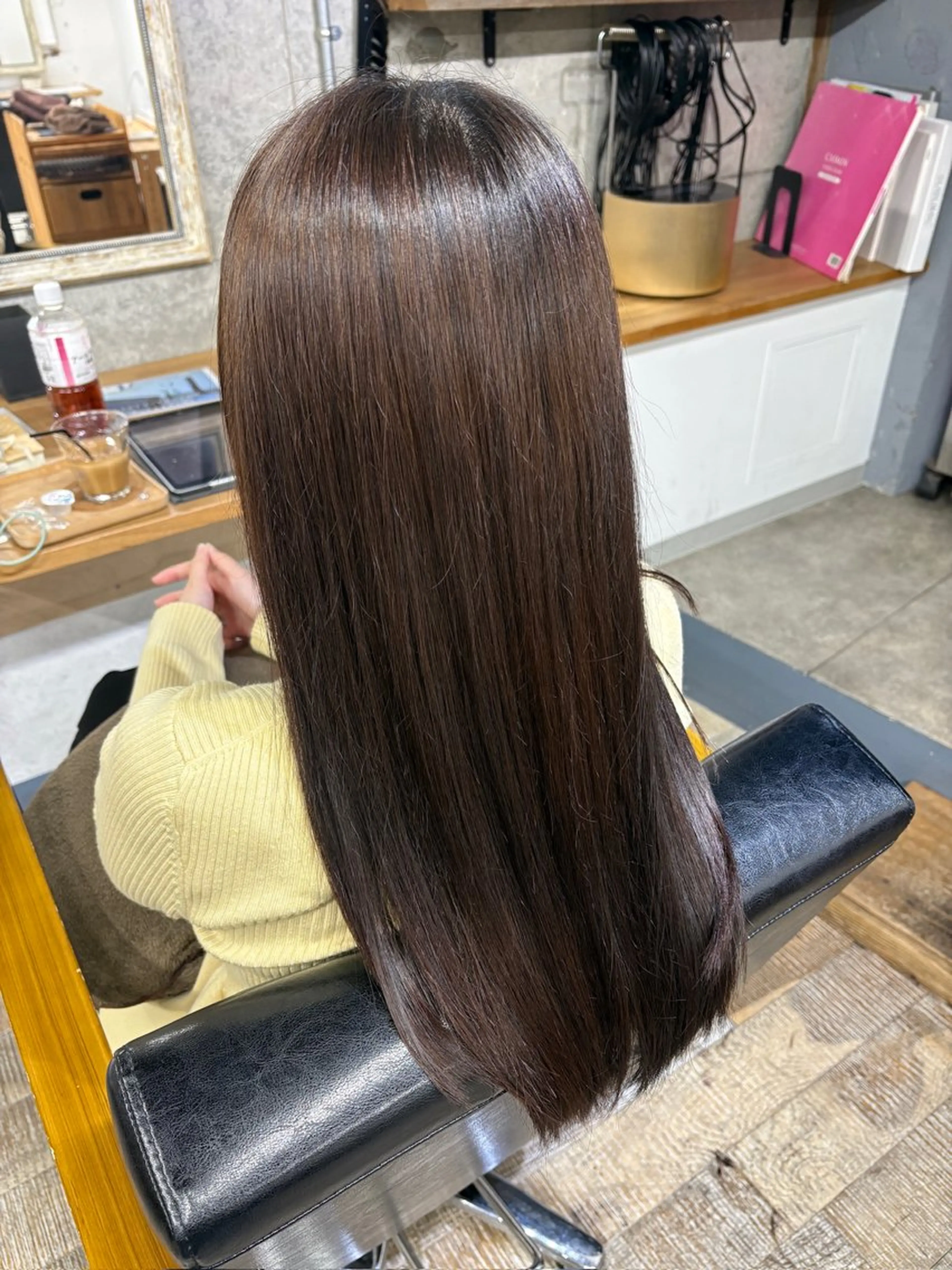 ロング カット 縮毛矯正 トリートメント ROSSO所属・大日向 彩音🫧🎀のヘアスタイル