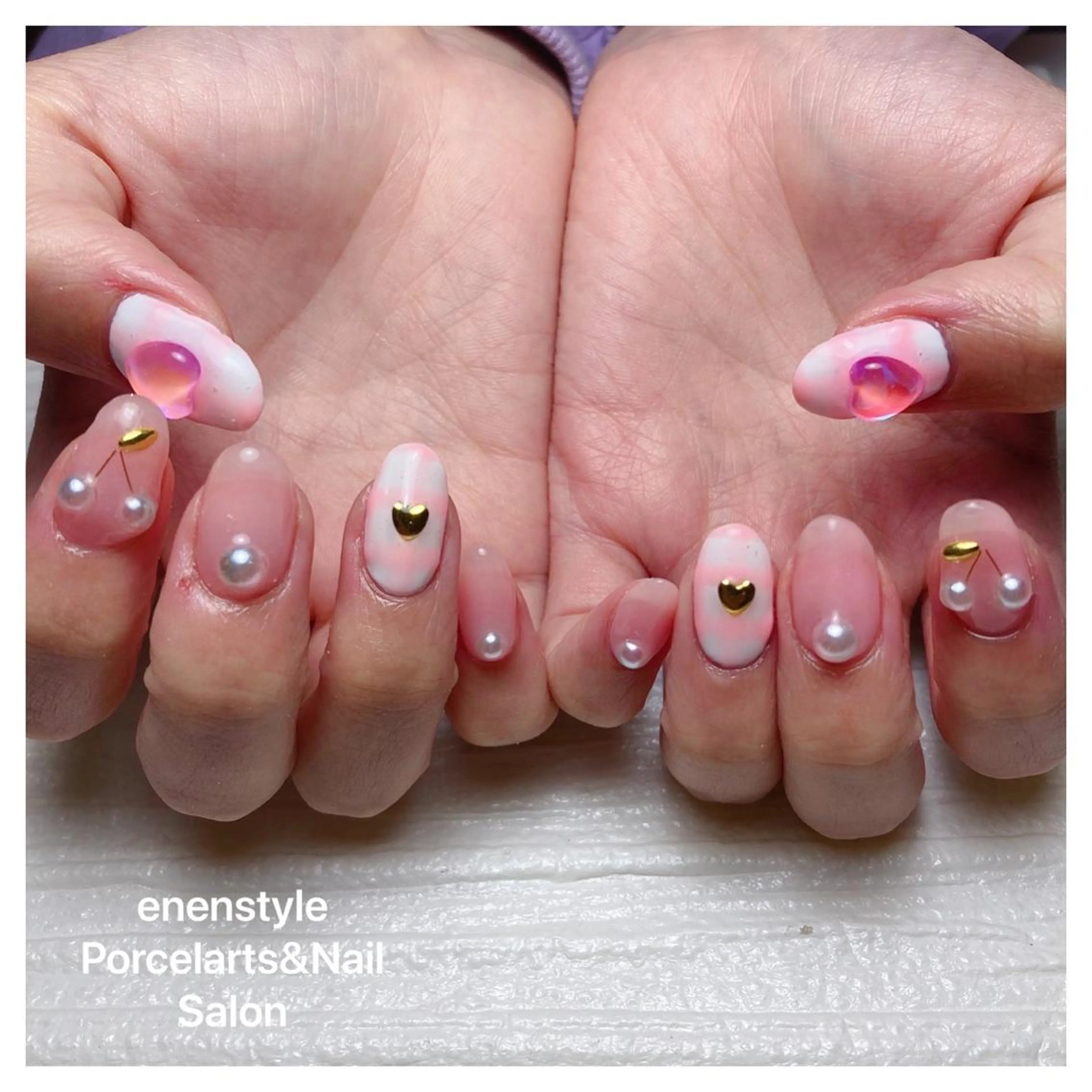 ミディアム ネイル 👑enen style👑のネイルデザイン