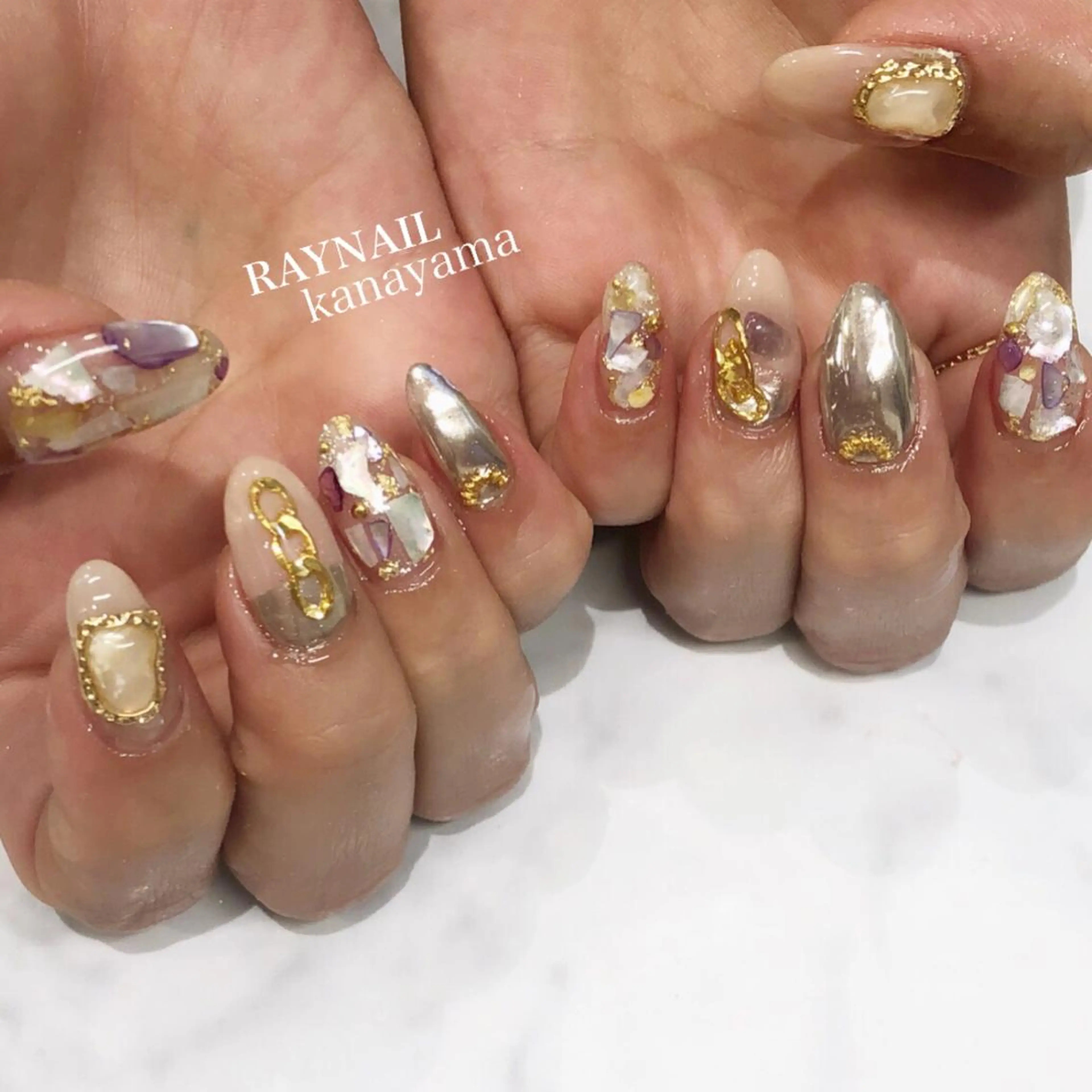 ネイル ミラーネイル Can Nail　栄店　【キャンネイル】所属・後藤今日子 CANNAIL栄店のネイルデザイン