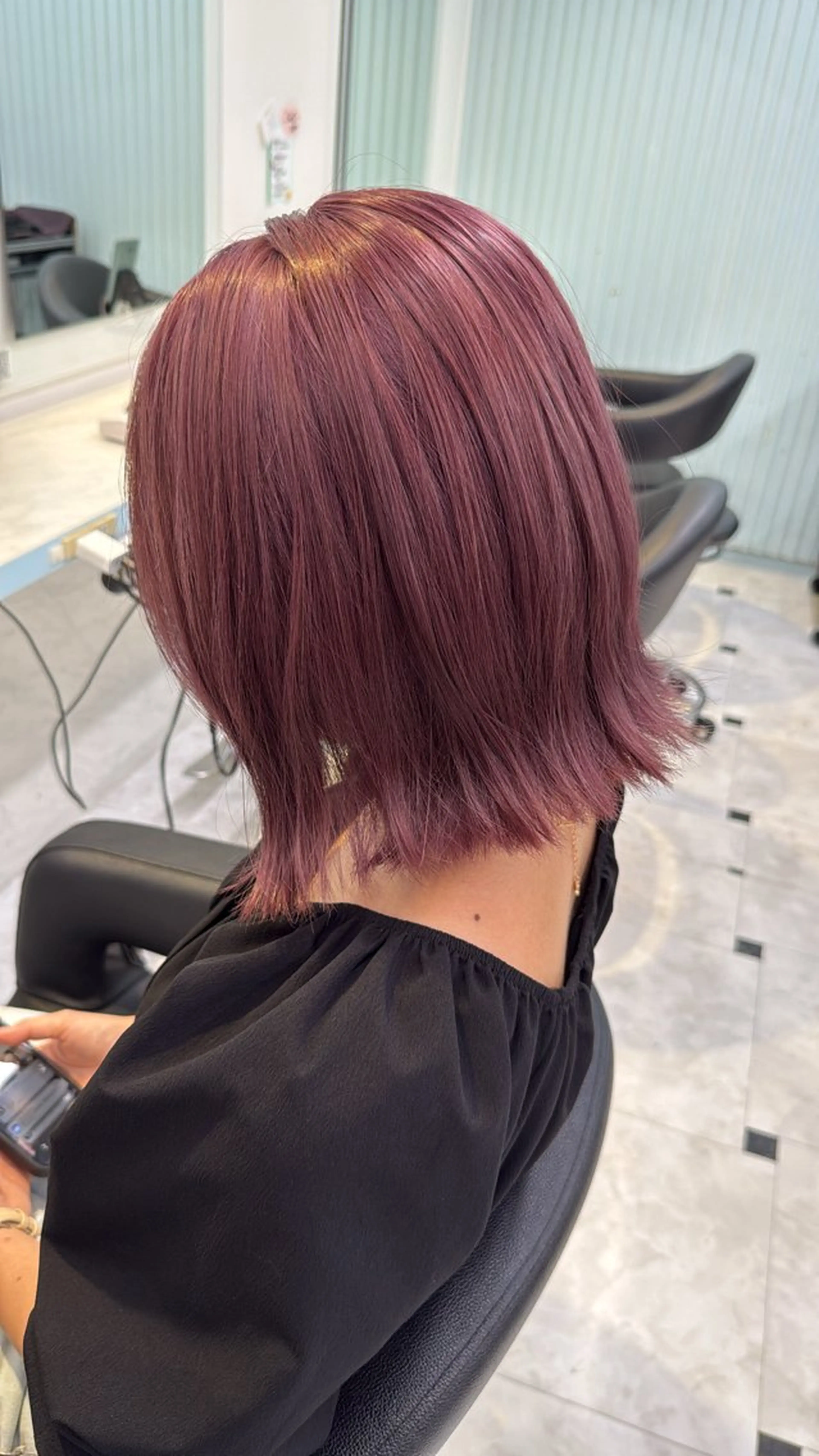 ミディアム カラー ヘアカラー トリートメント ヘッドスパ 🥞ベージュ系カラー 【すずきりほ】🥞のヘアスタイル