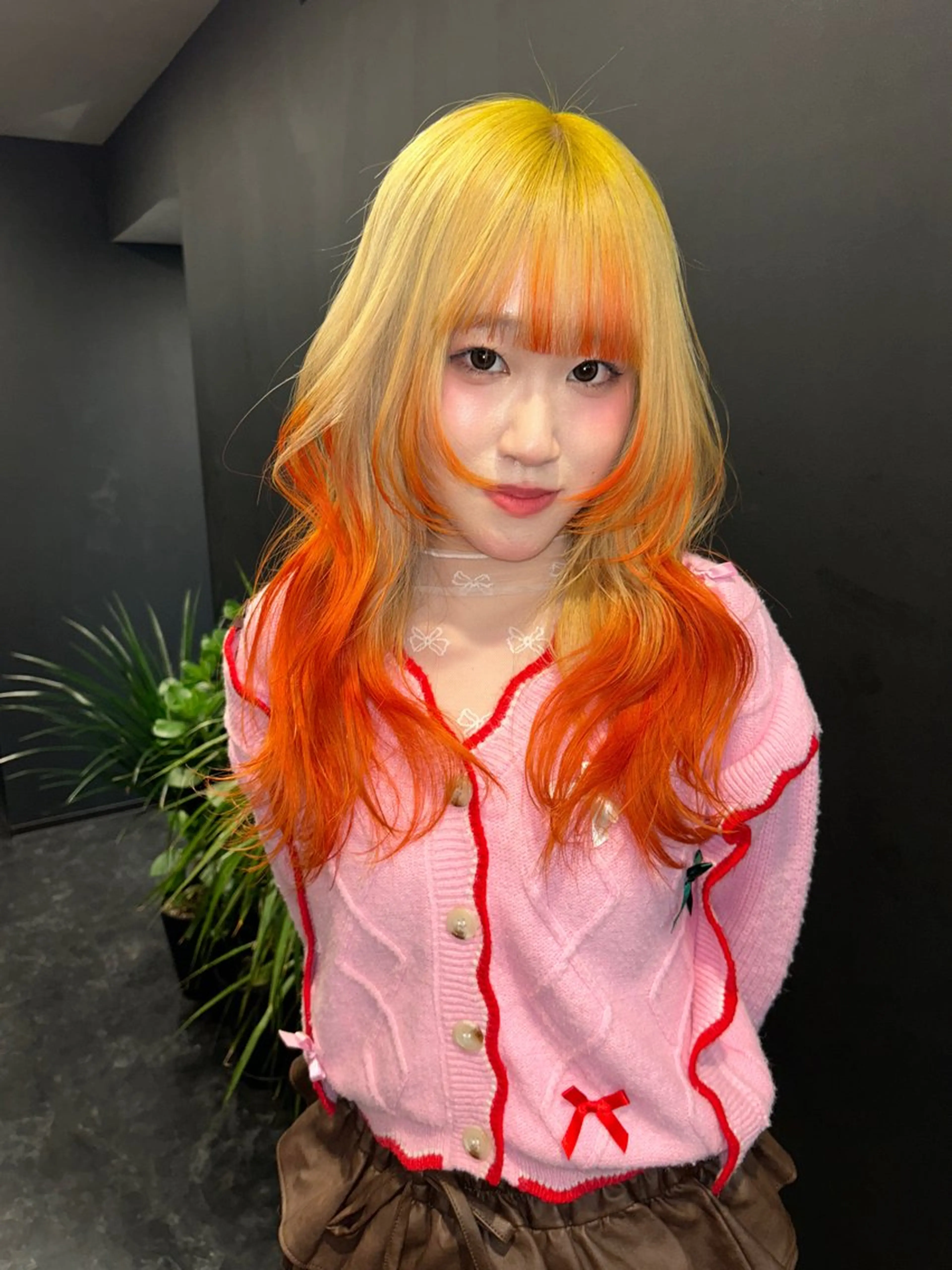ミディアム ヘアカラー トリートメント 鈴木 華奈のヘアスタイル