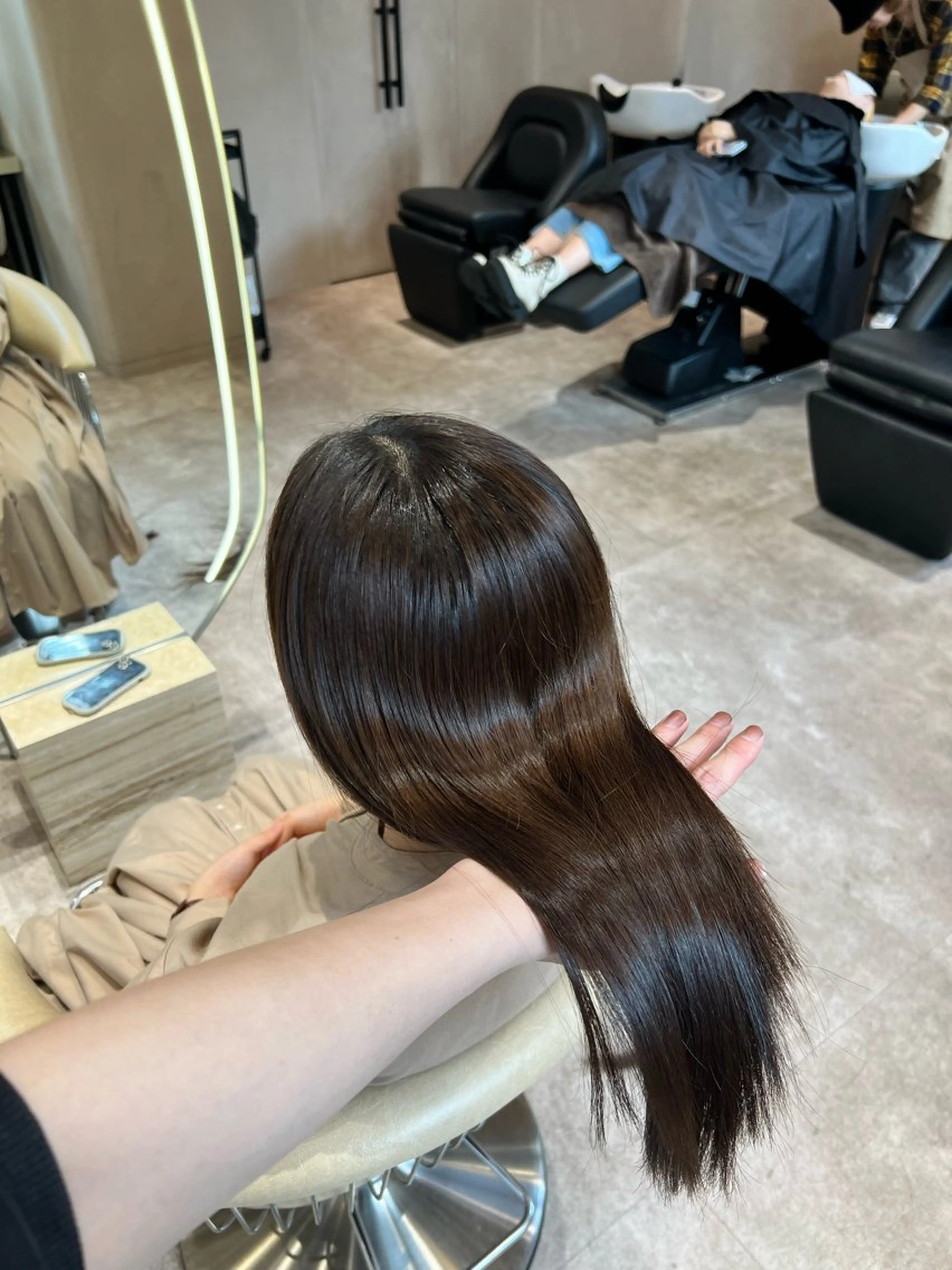 ミディアム カラー ✨髪質改善 縮毛矯正 艶髪 立川 コウキ✨のヘアスタイル