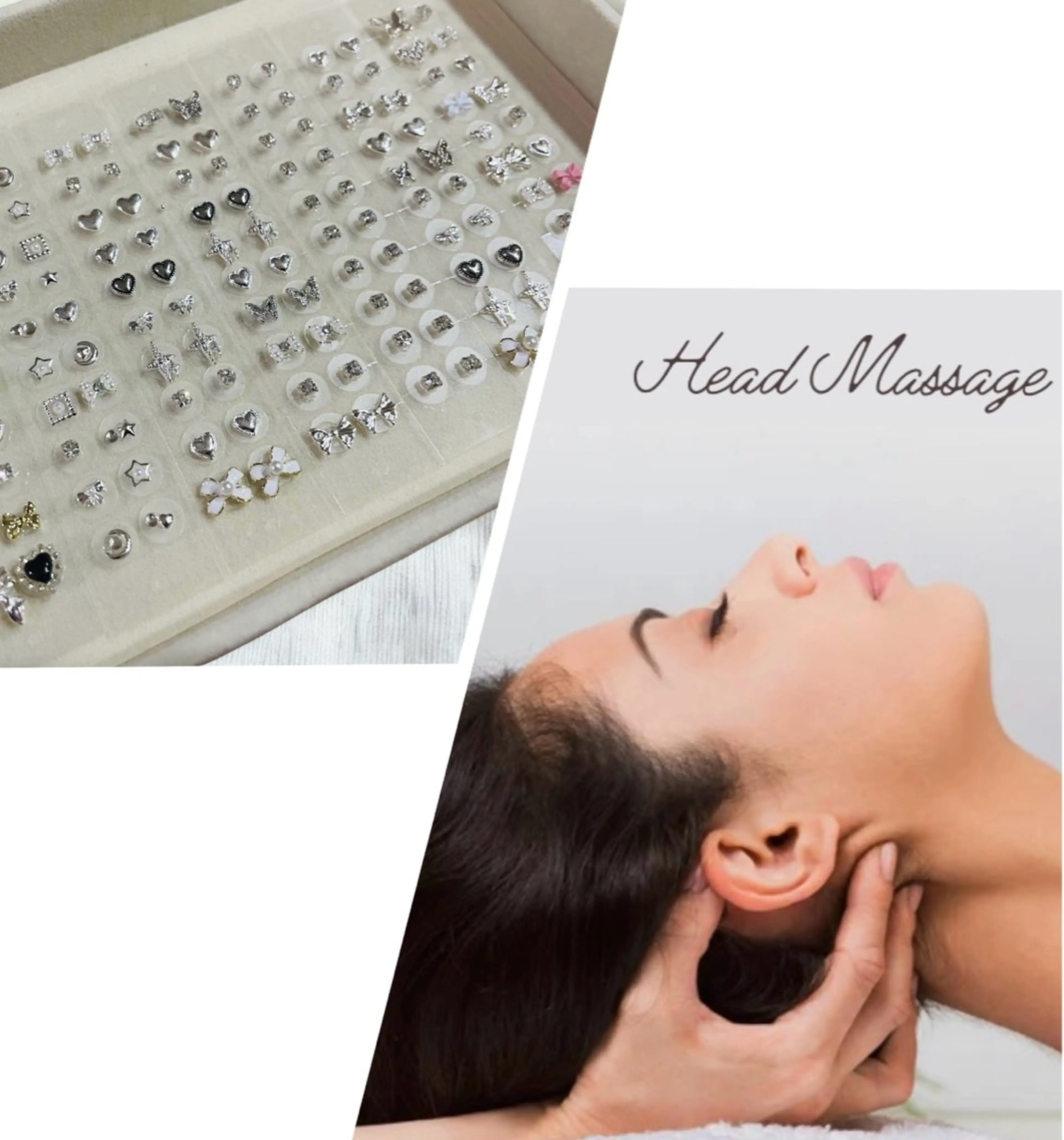 耳つぼジュエリー👂✨️炭酸ヘッドマッサージ（セット割）の写真