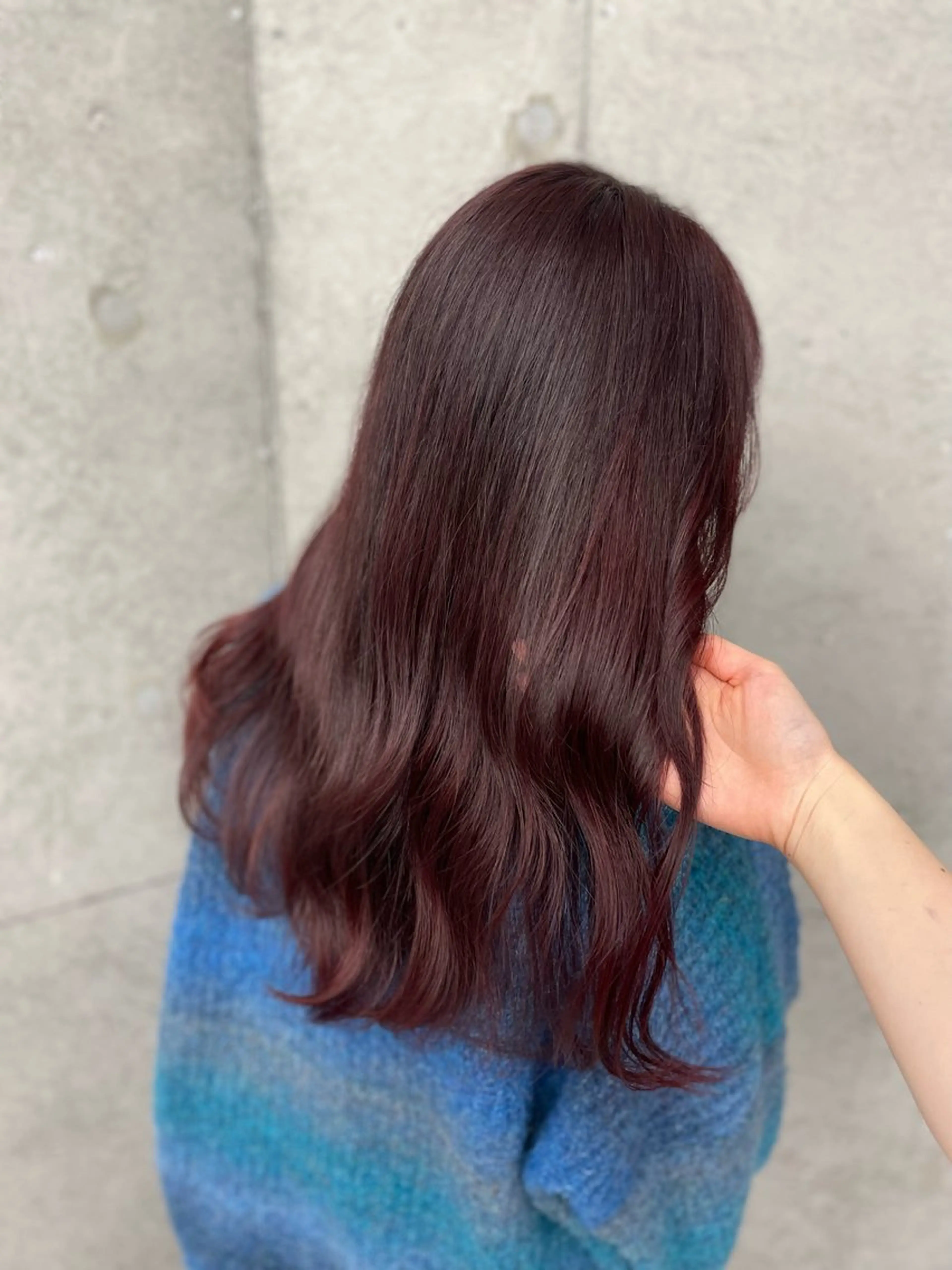 ロング カラー ボルドーカラー 💡モデル募集💡 Chiharu/船橋のヘアスタイル