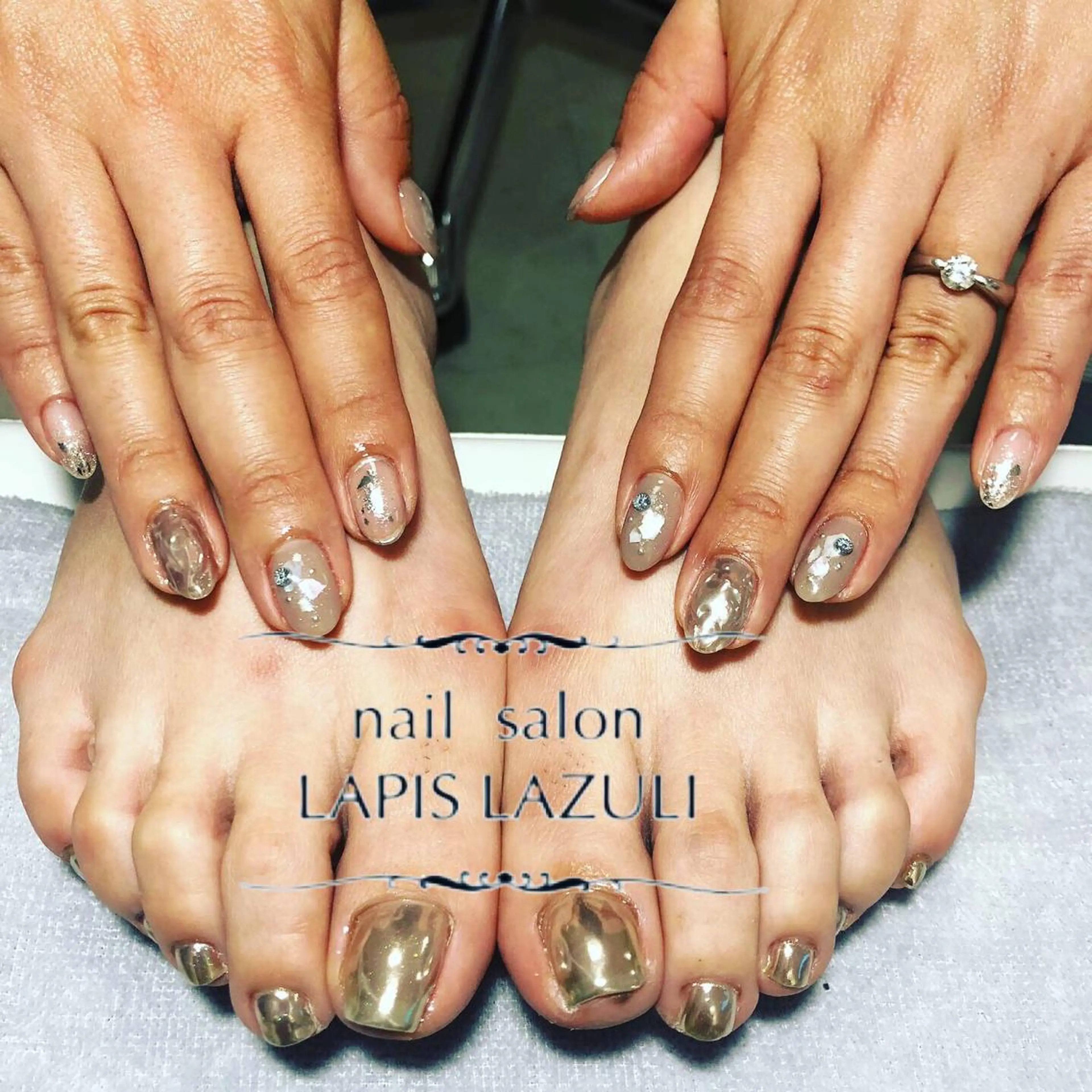 ネイル nail salon ラピスラズリのネイルデザイン