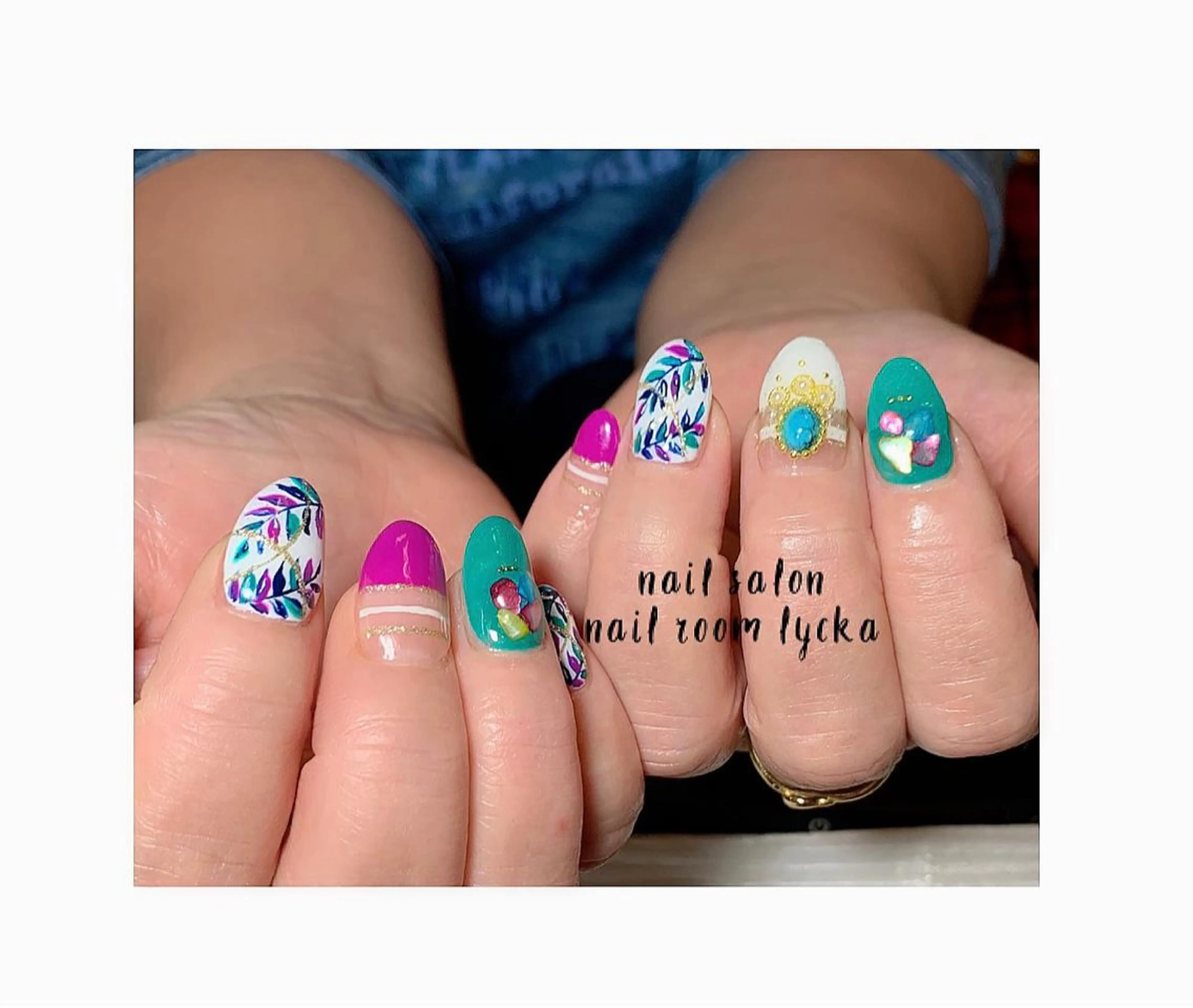 ネイル ジェルネイル ニュアンスネイル パラジェル 春ネイル 夏ネイル ﾈｲﾙﾙｰﾑﾘｯｶ 𝐦𝐚𝐲𝐮のネイルデザイン