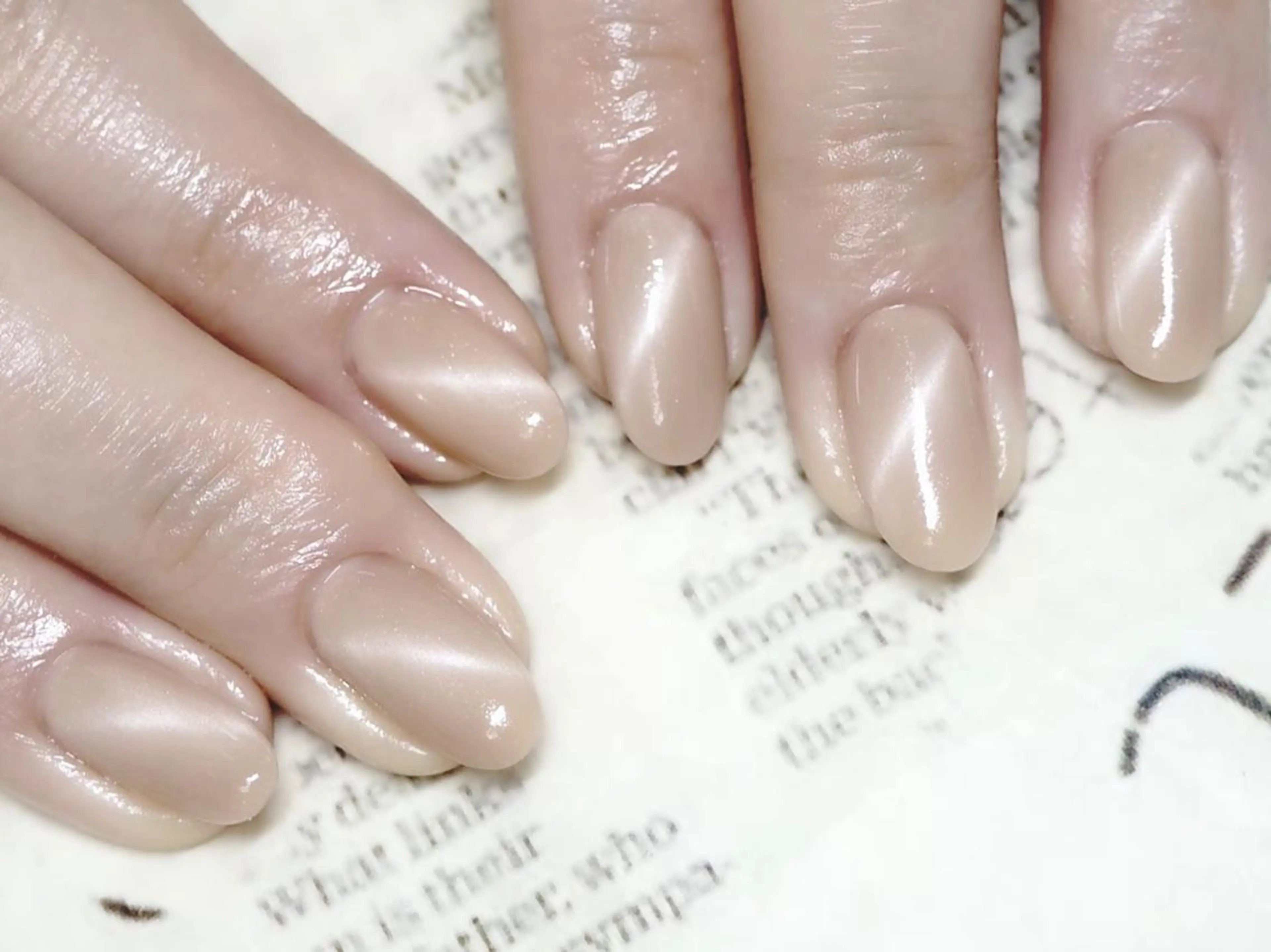 ネイル マグネットネイル マグネットワンカラー ワンカラーネイル レイジー スワンのネイルデザイン