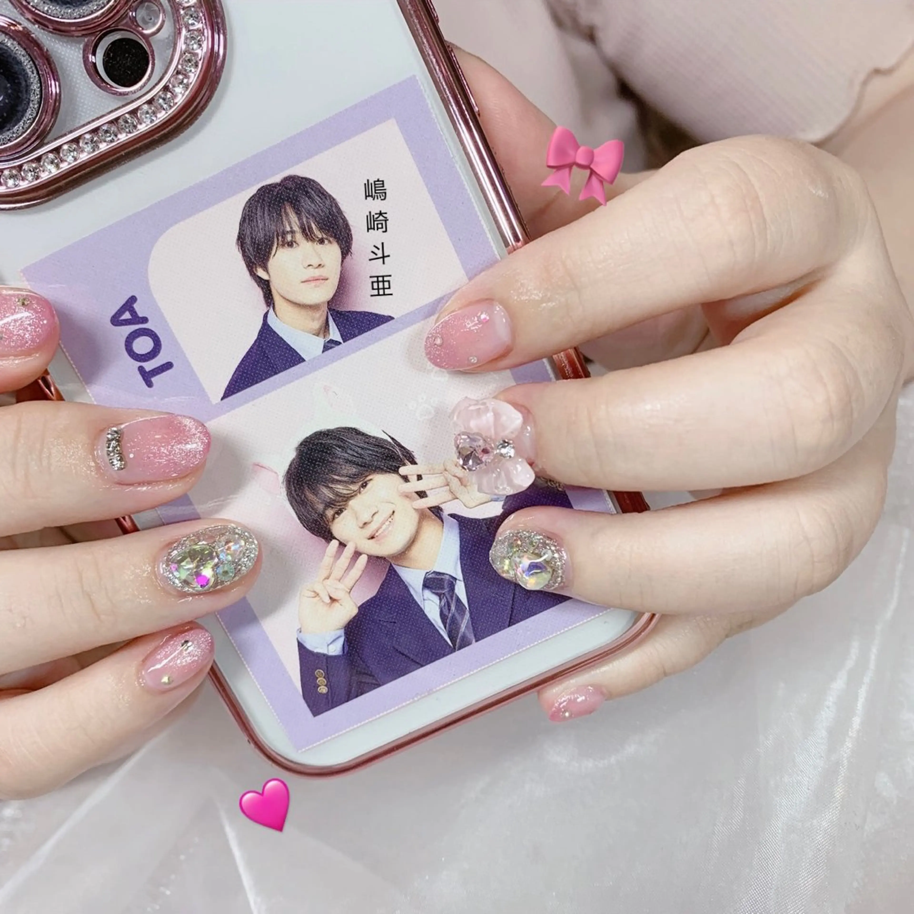 ネイル リボン ハンドネイル La neige* yuki 🥯🍑のネイルデザイン