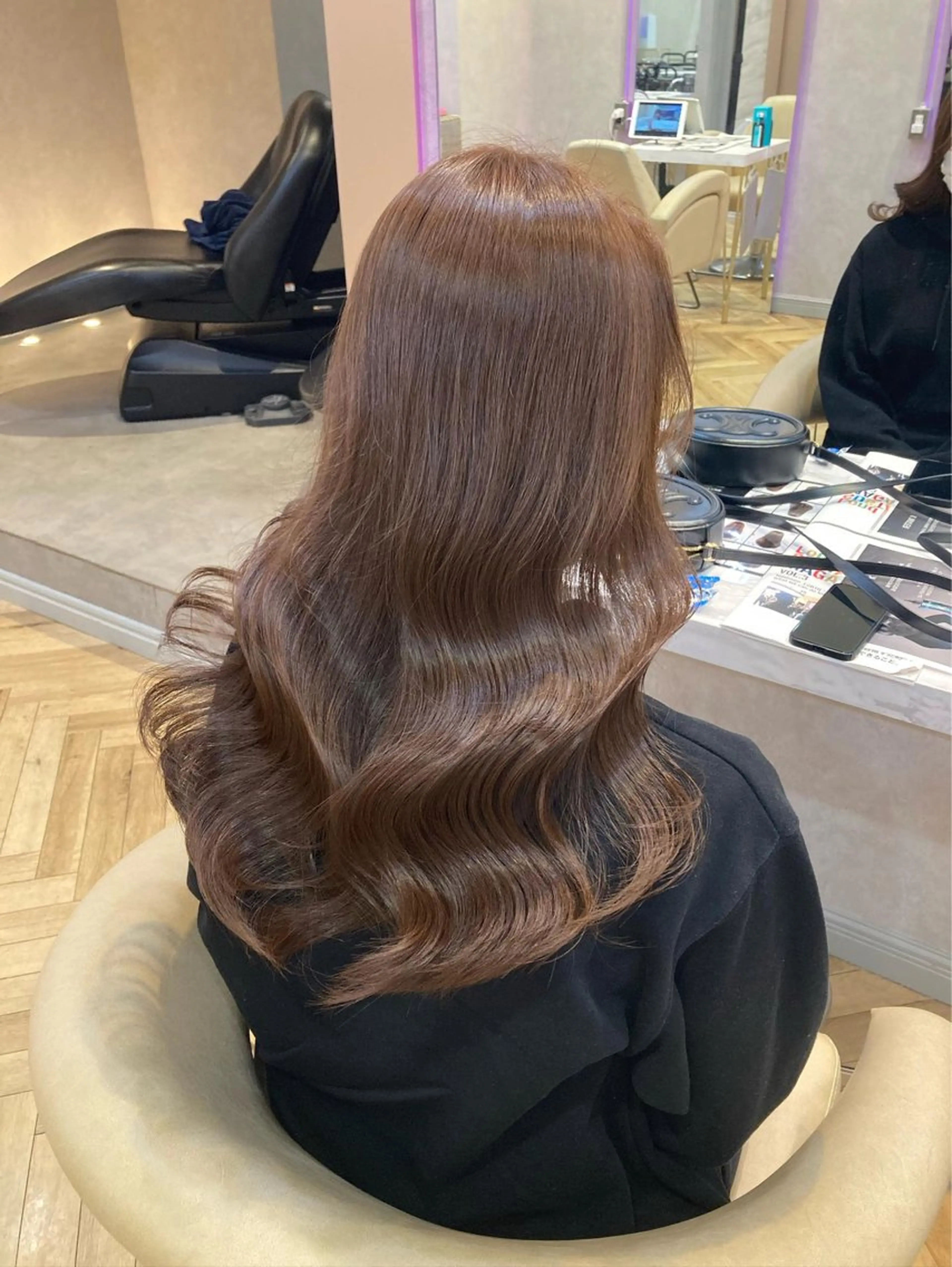 【ミニモ限定メニュー🤍】乾かすだけでゆるふわ感☁デジタルパーマ特別クーポン✨+髪質改善スチームトリートメントの写真