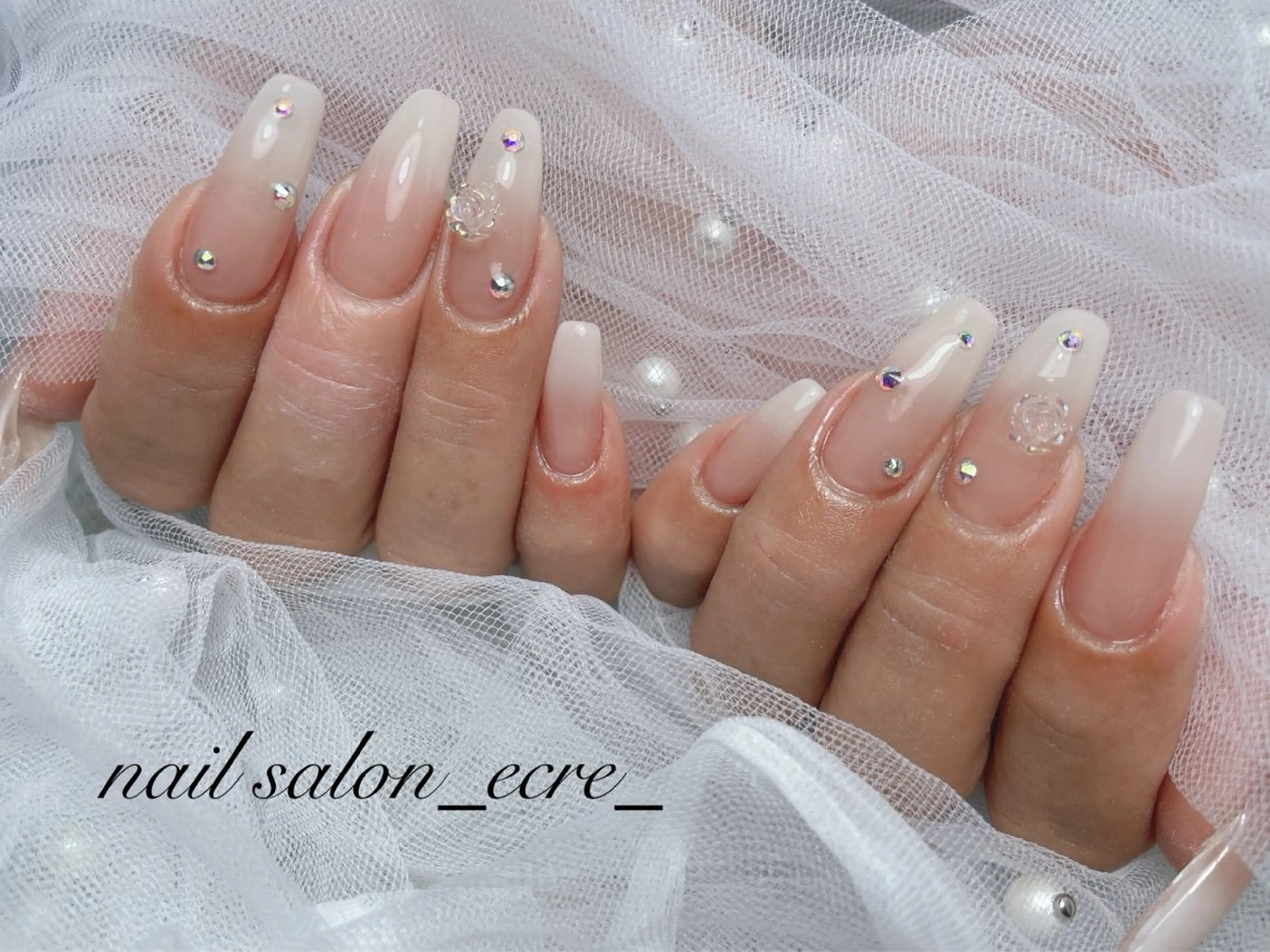 ネイル ブライダルネイル nail salon _ecre_のネイルデザイン