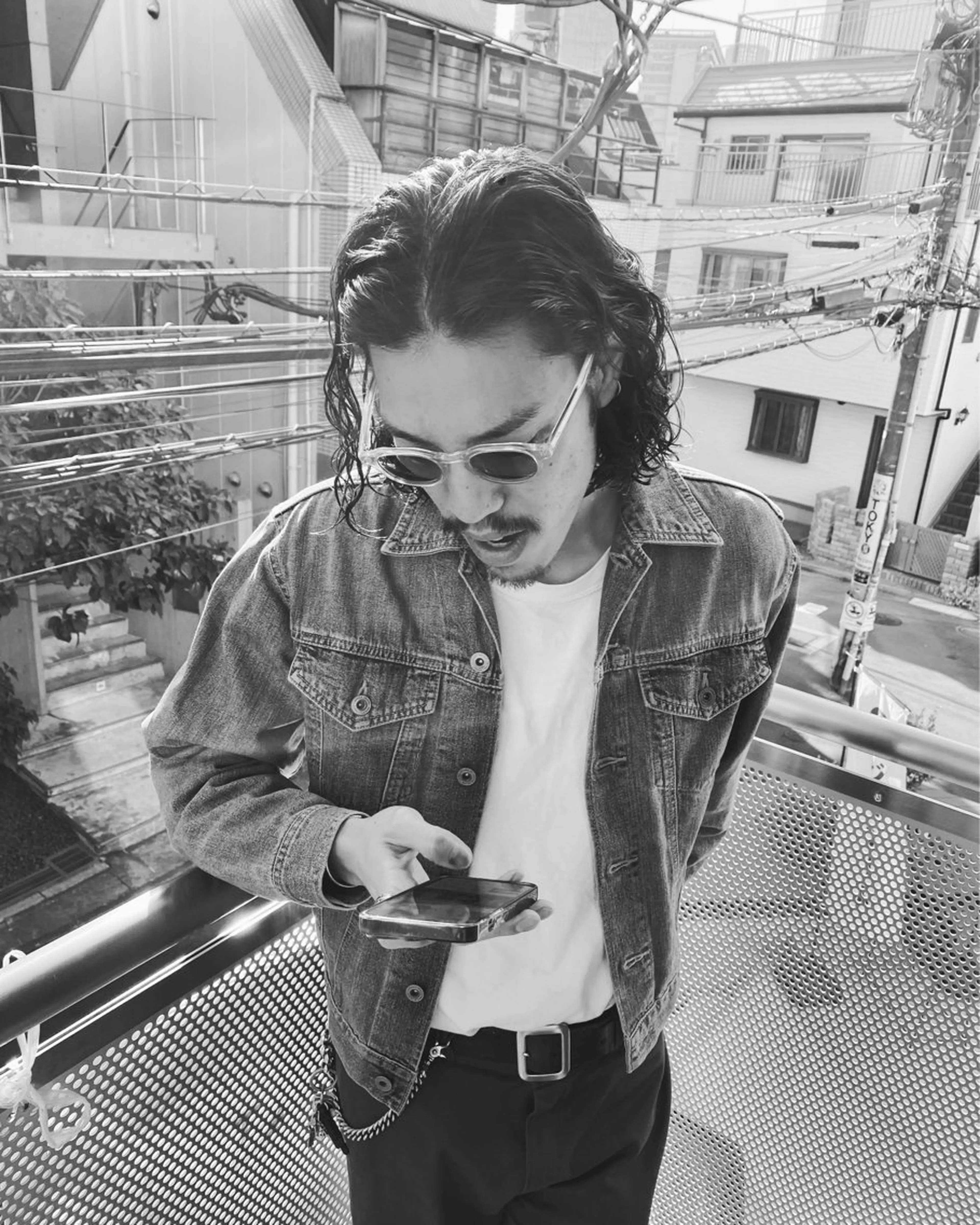 ミディアム ミディアムパーマ カット パーマ 山影✨バレイヤージュ ハイライト✨メンズ◎のヘアスタイル