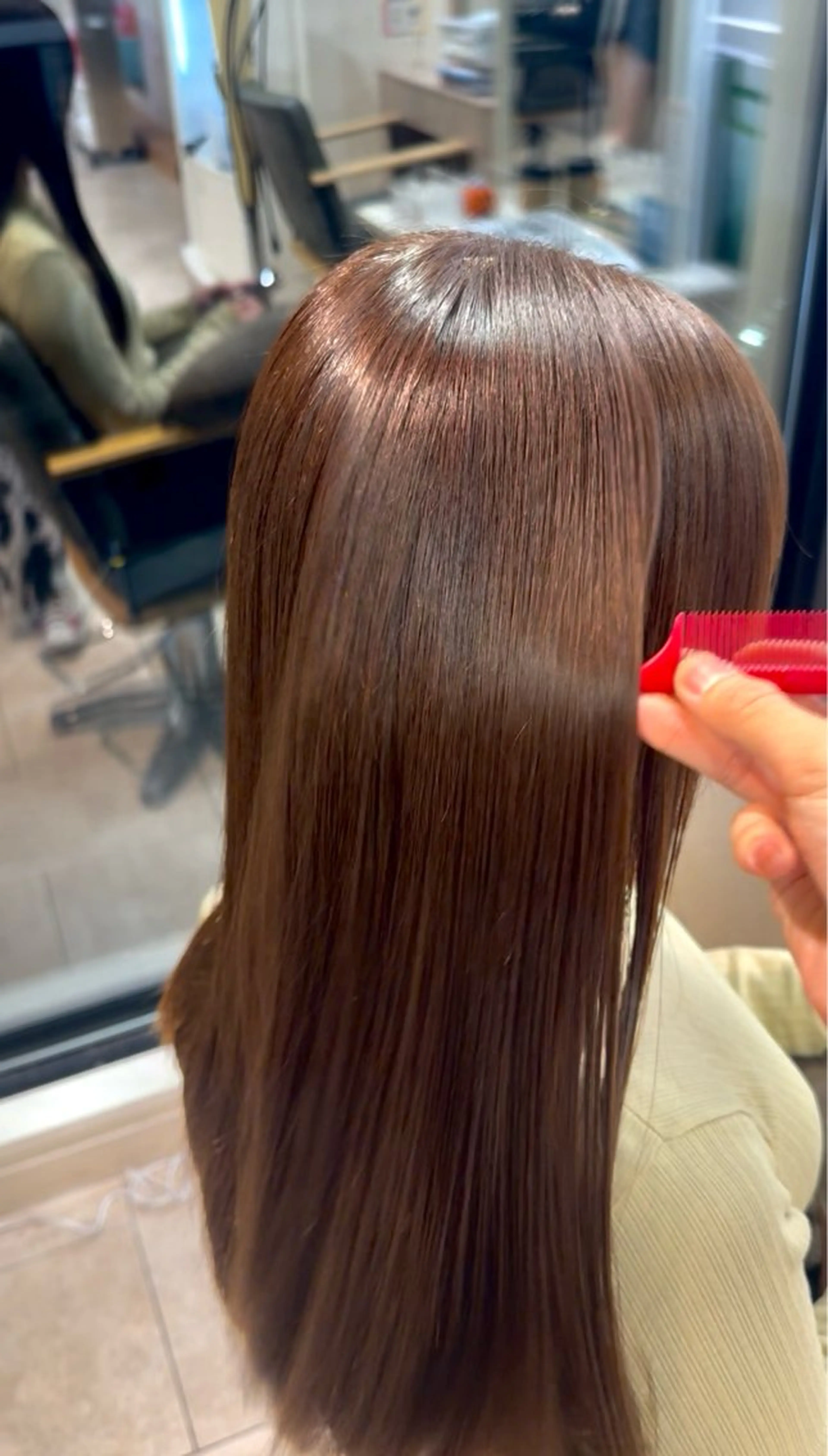 【12月限定‼️】《 艶髪ケア 》透明感カラー➕ヘアケアトリートメント🩵🫧の写真