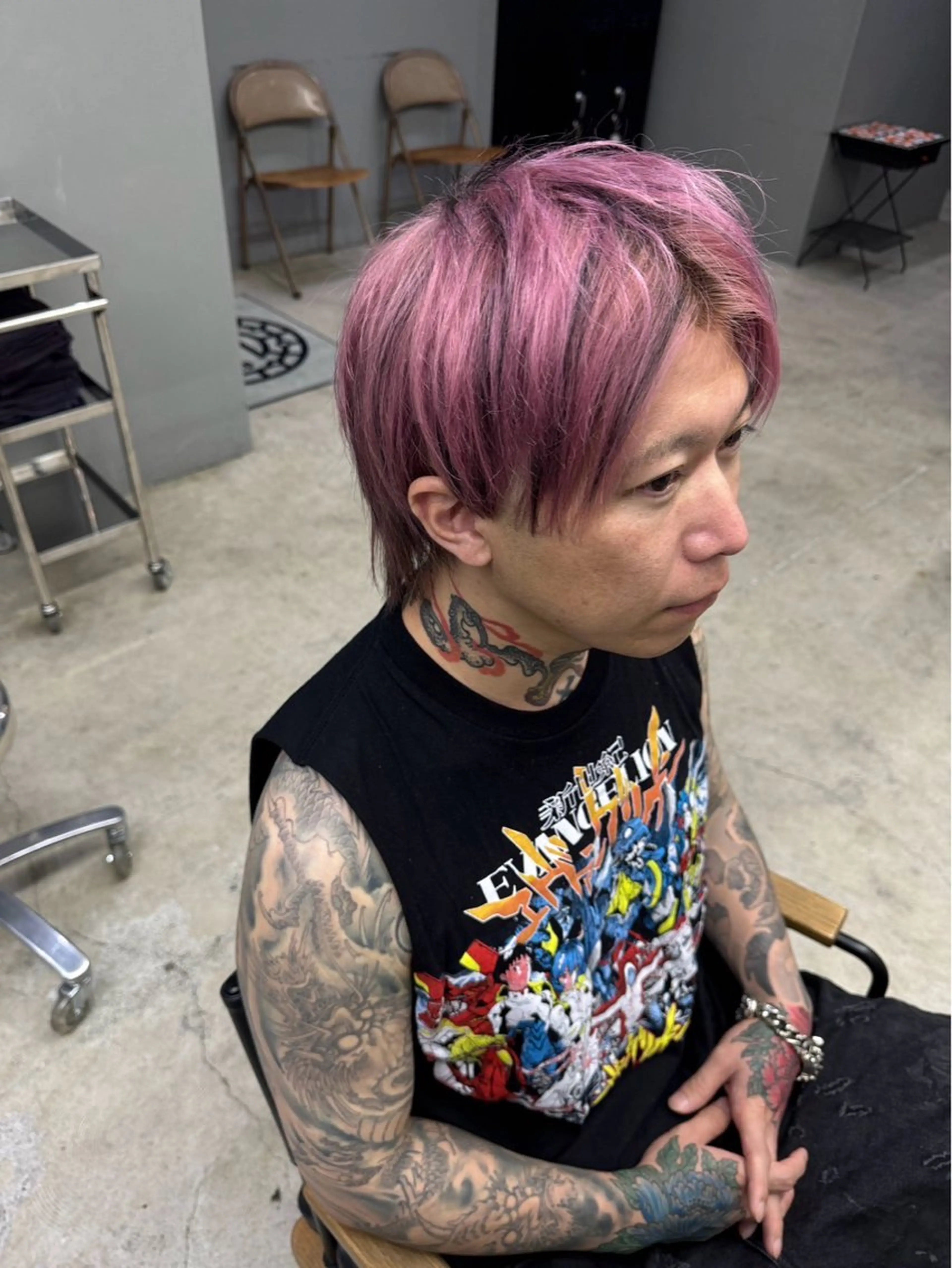 ショート カラー メンズ メンズ専門サロン wokeのヘアスタイル