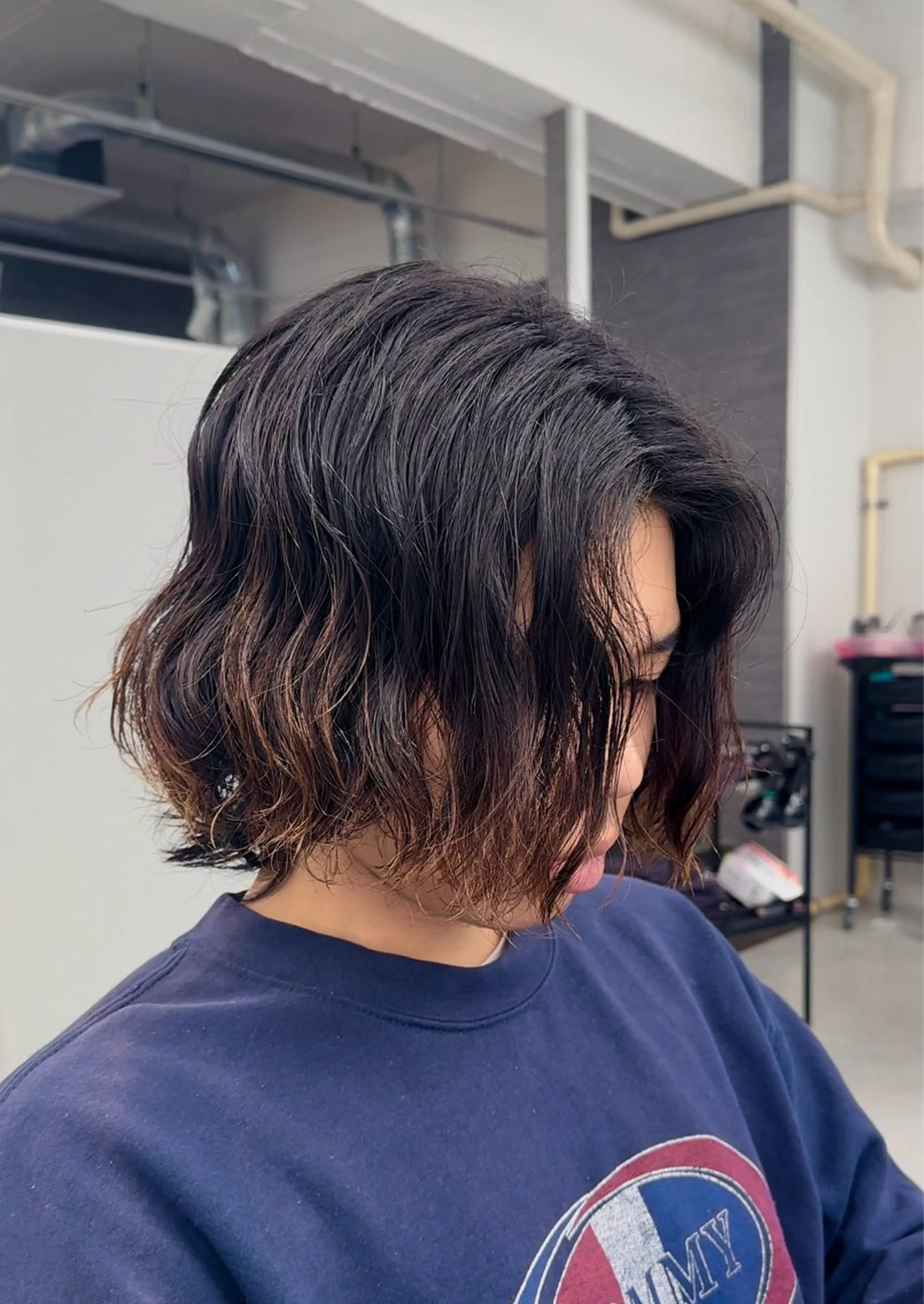 パーマ メンズ カット パーマ ニュアンス/フェザー /ウルフ/伶馬のヘアスタイル