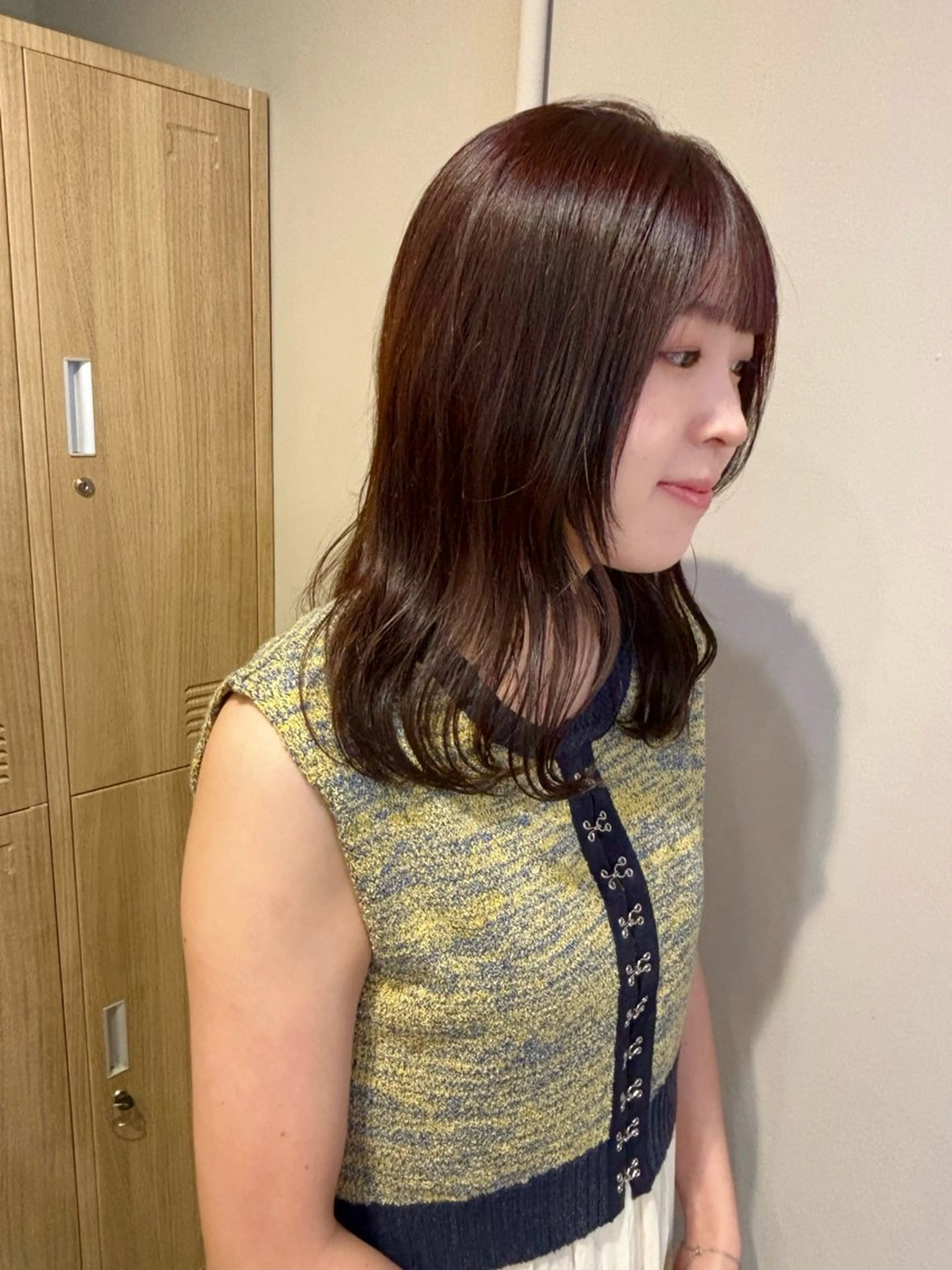 セミロング ラベンダーブラウン LOREN＋透明感 オリーブhirokoのヘアスタイル