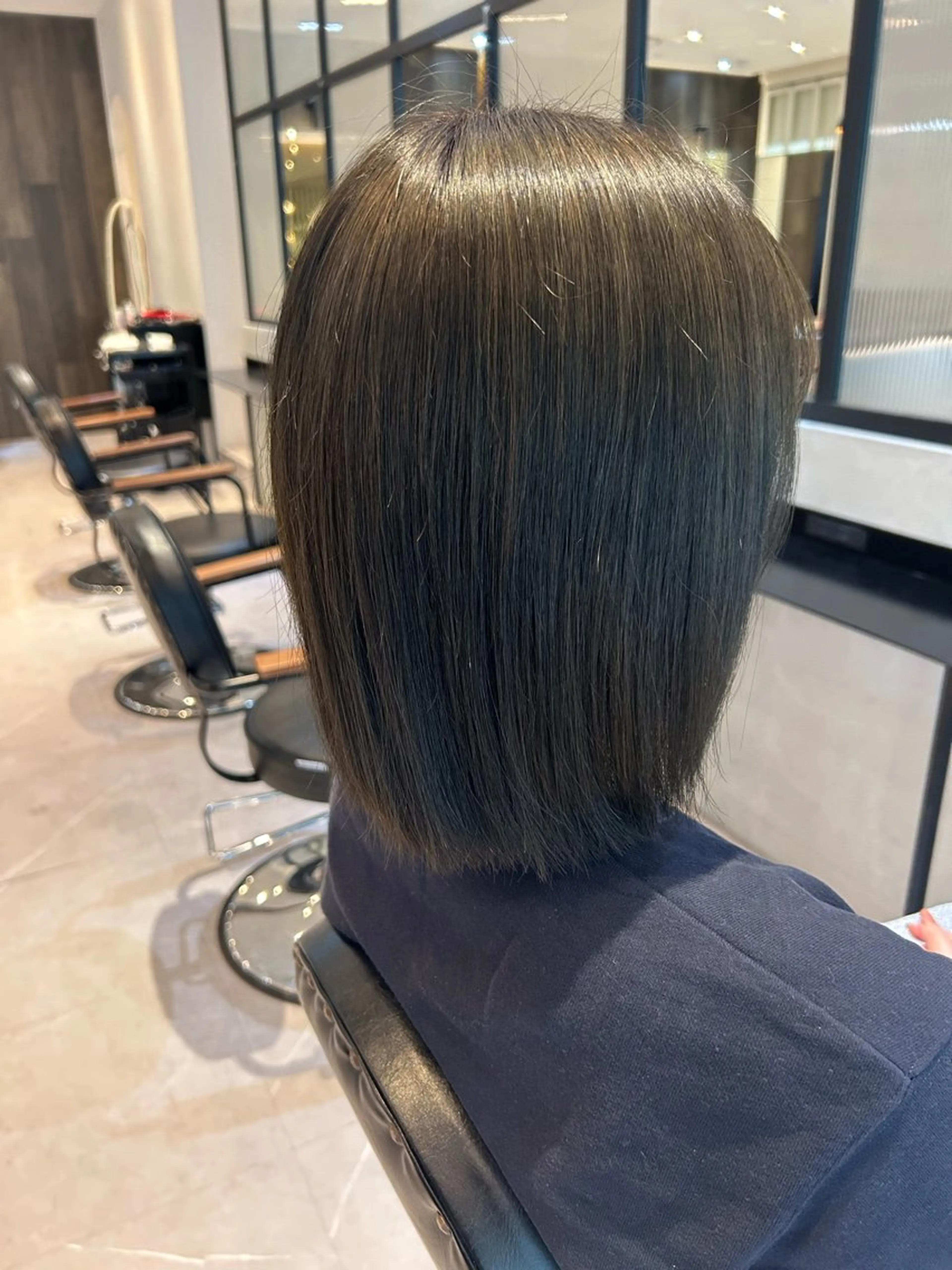 ミディアム ヘアカラー トリートメント 縮毛矯正/カット/ 韓国ヘア/蛯原🍤のヘアスタイル