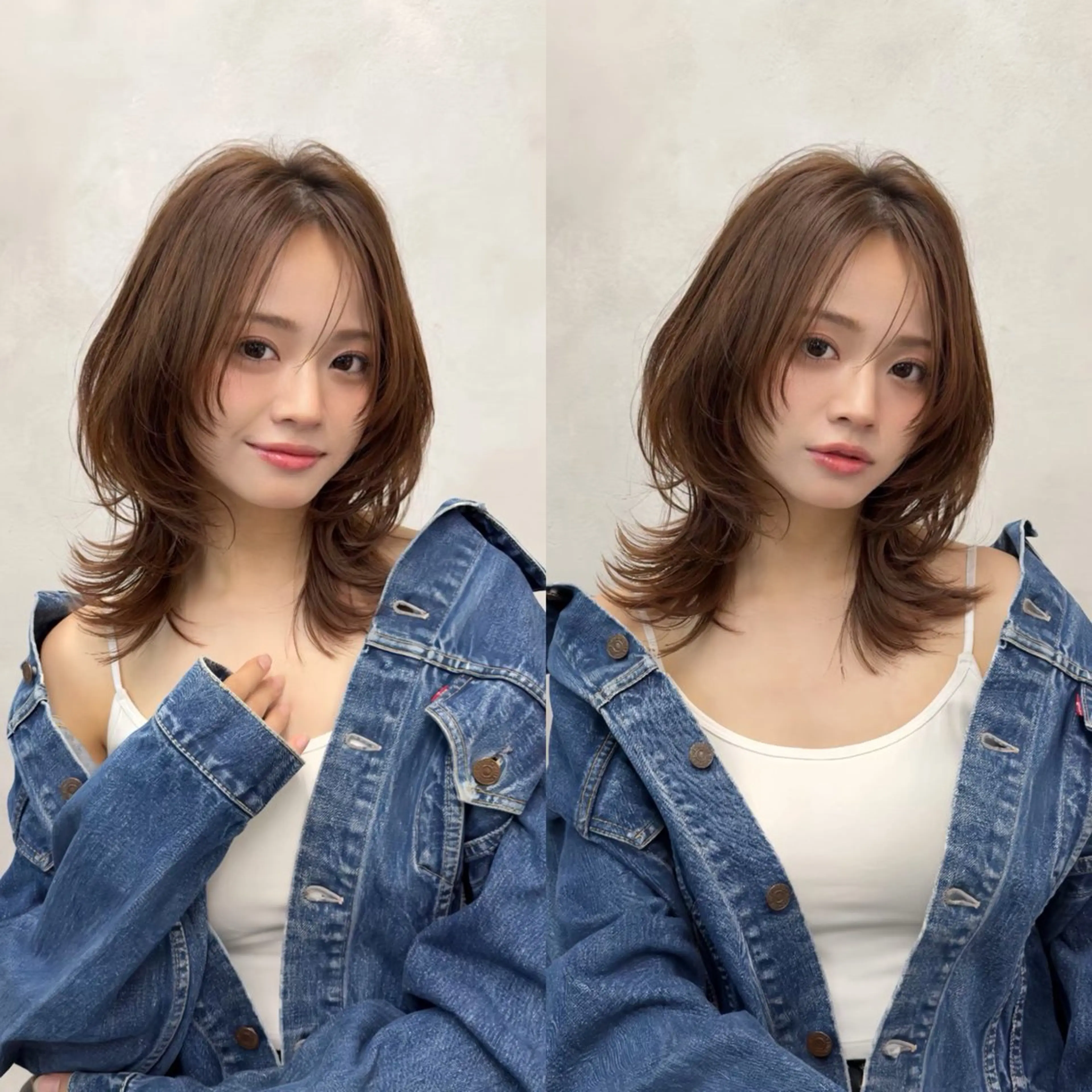 セミロング モテカラー🫧💕 RIOのヘアスタイル