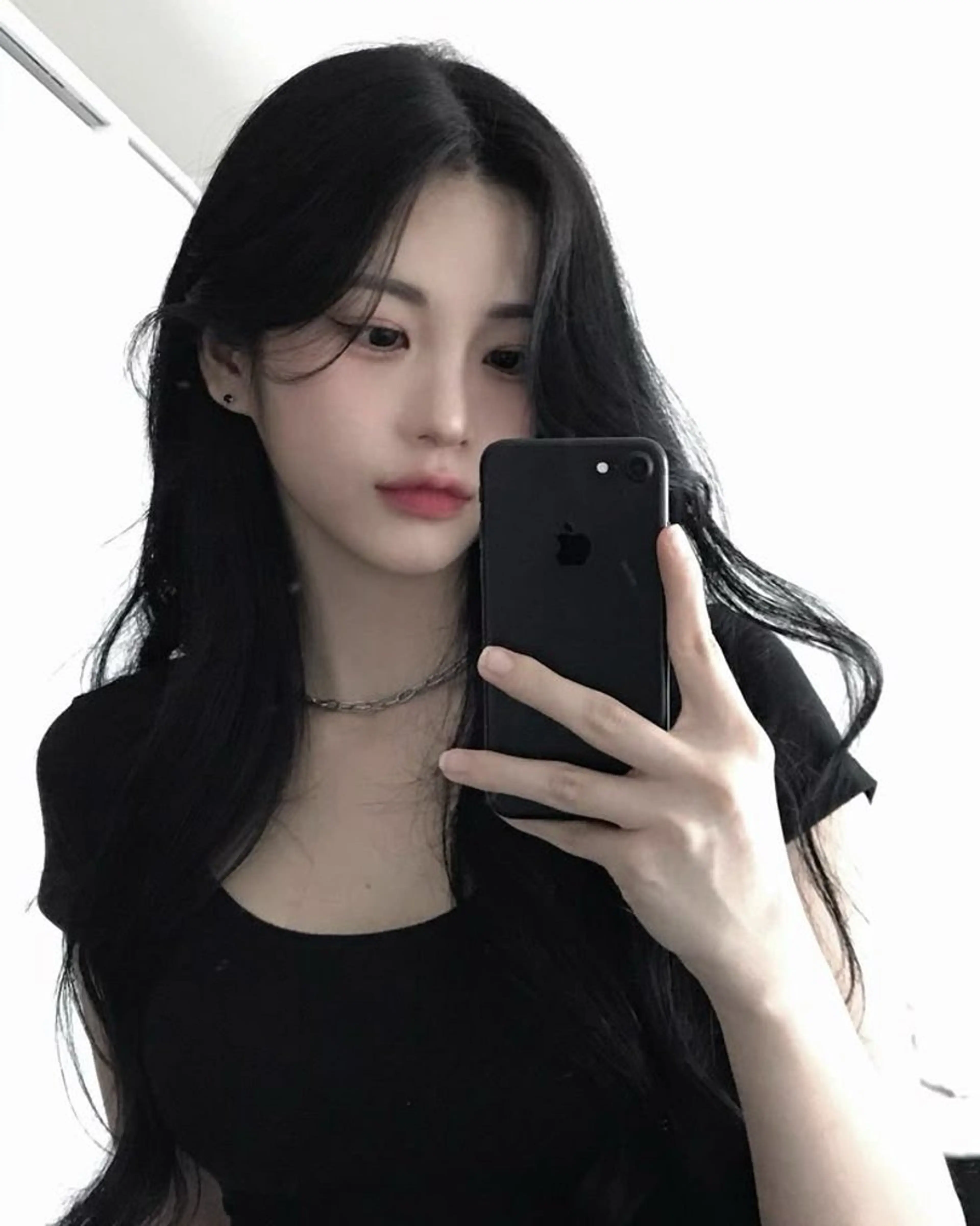 ロング カラー カット ヘアカラー 韓国風暗髪ヘア🤍 🫧MIREIのヘアスタイル