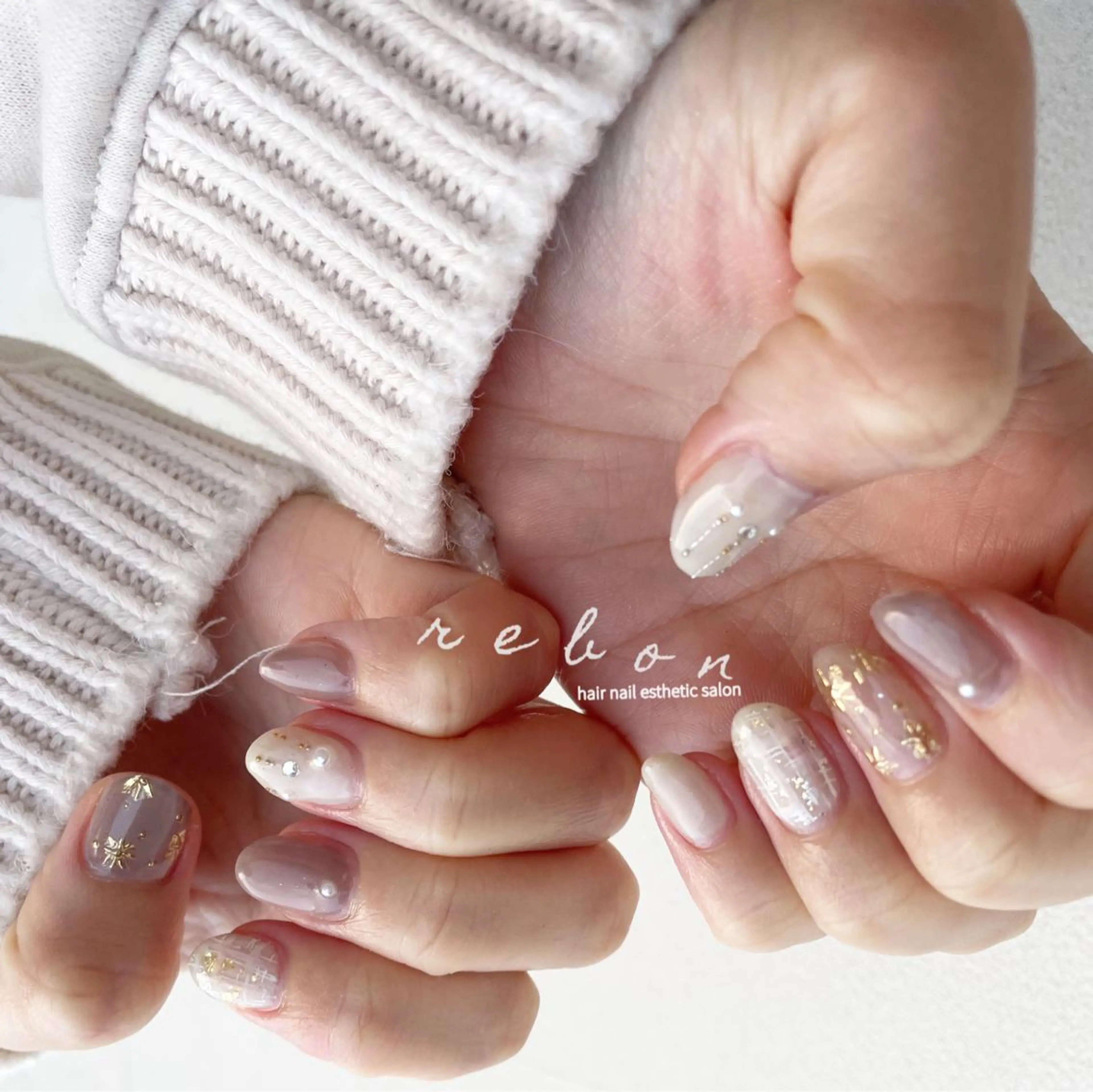 ネイル ハンドネイル フットネイル rebon＊ natsukiのネイルデザイン