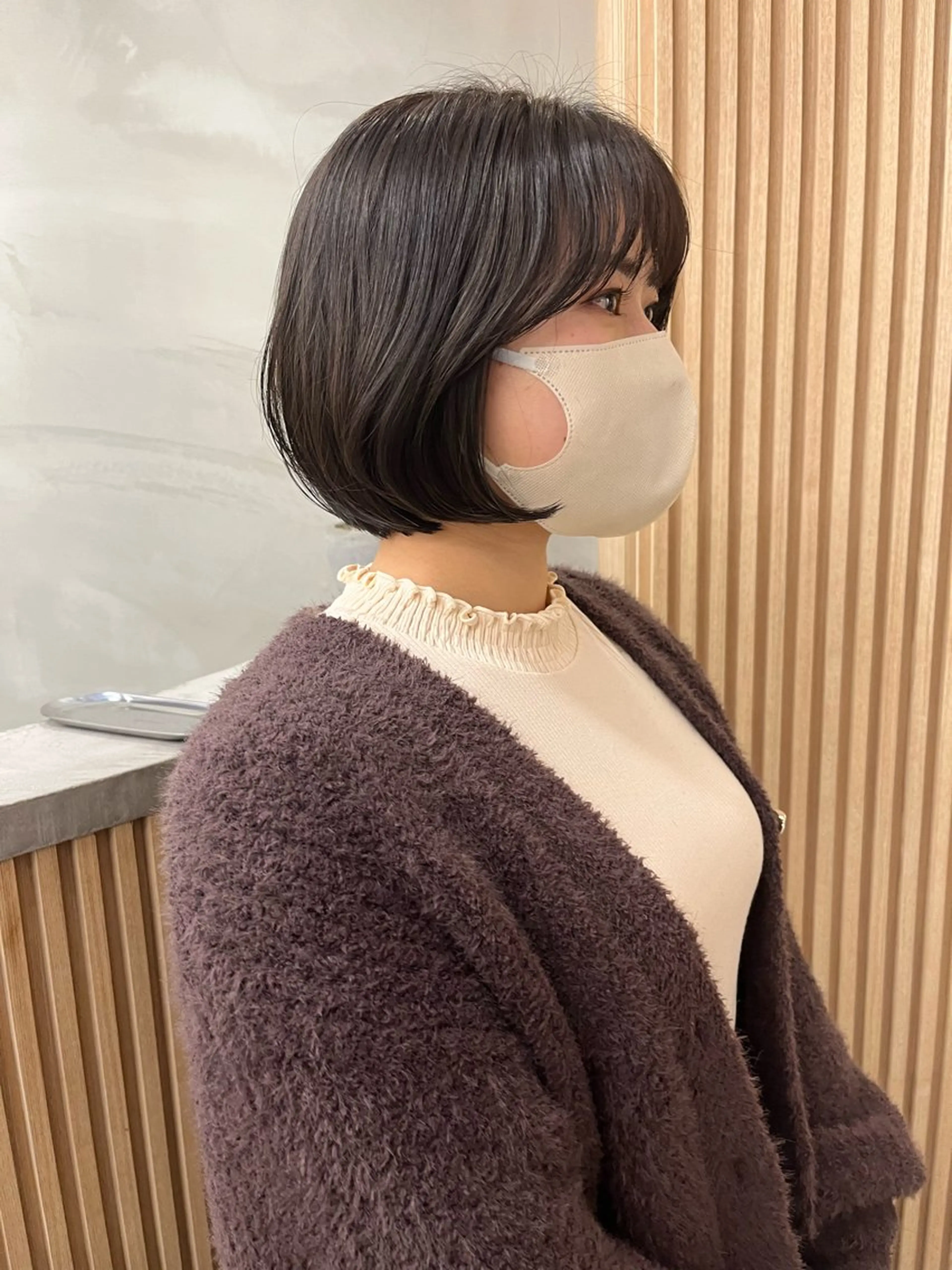 ショート 丸みショート ボブ 韓国風ヘア ショートヘア レイヤー縮毛矯正 ささきすずね💗のヘアスタイル