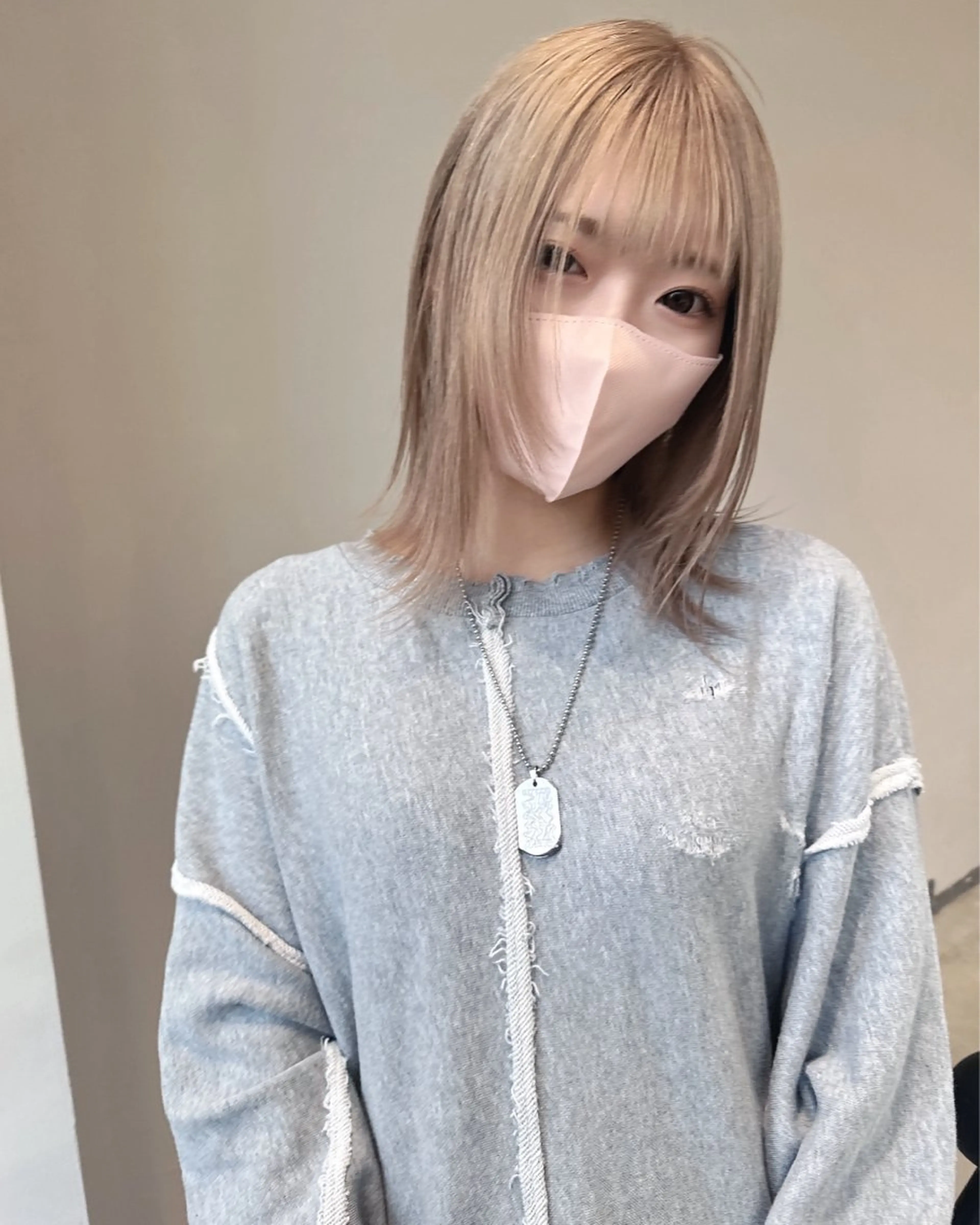 ミディアム カラー ill.所属・ill［イル］大須 ダブルカラー髪質改善のヘアスタイル