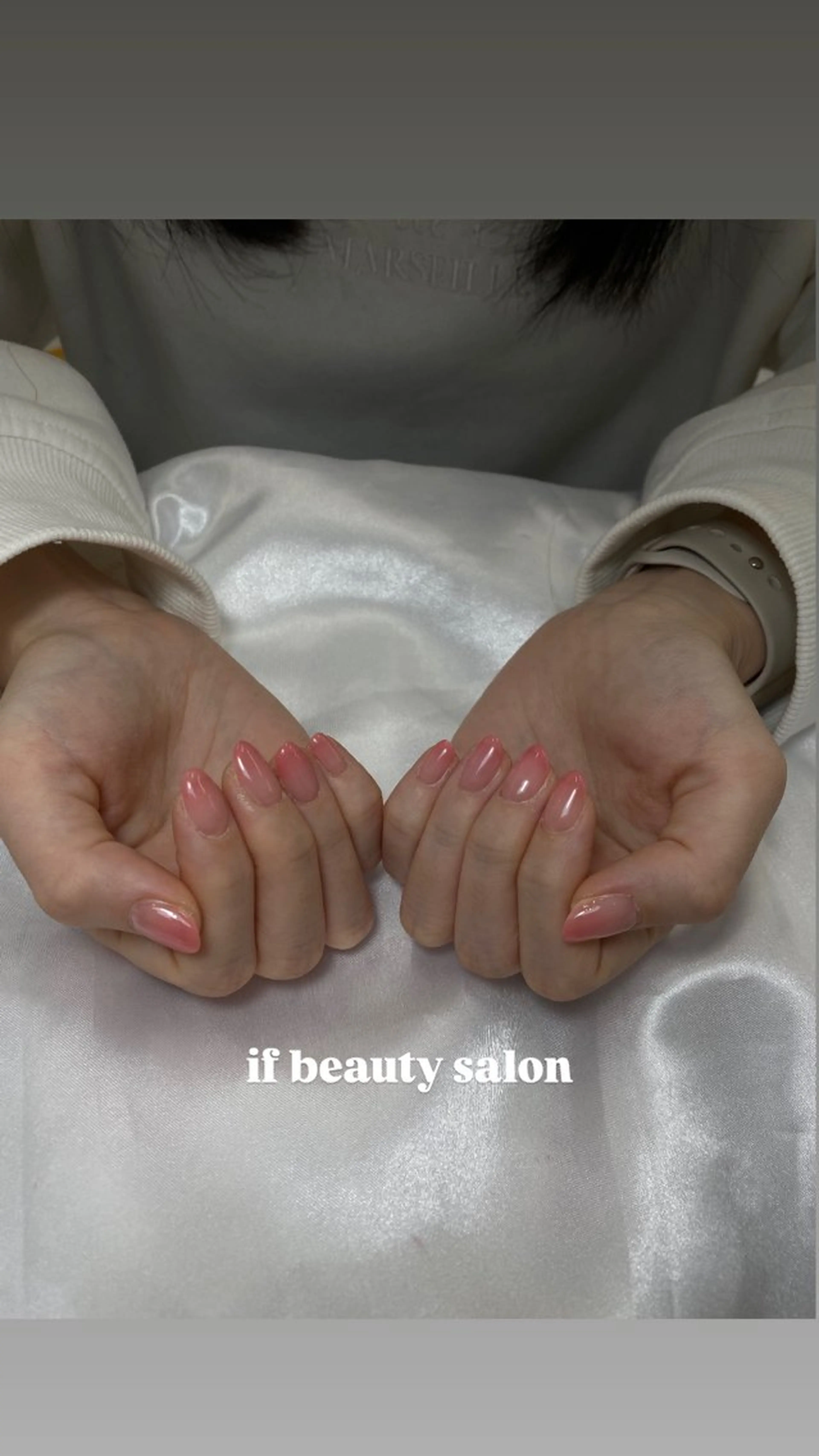 ネイル グラデーション ピンク イフビューティ Yuimiのネイルデザイン