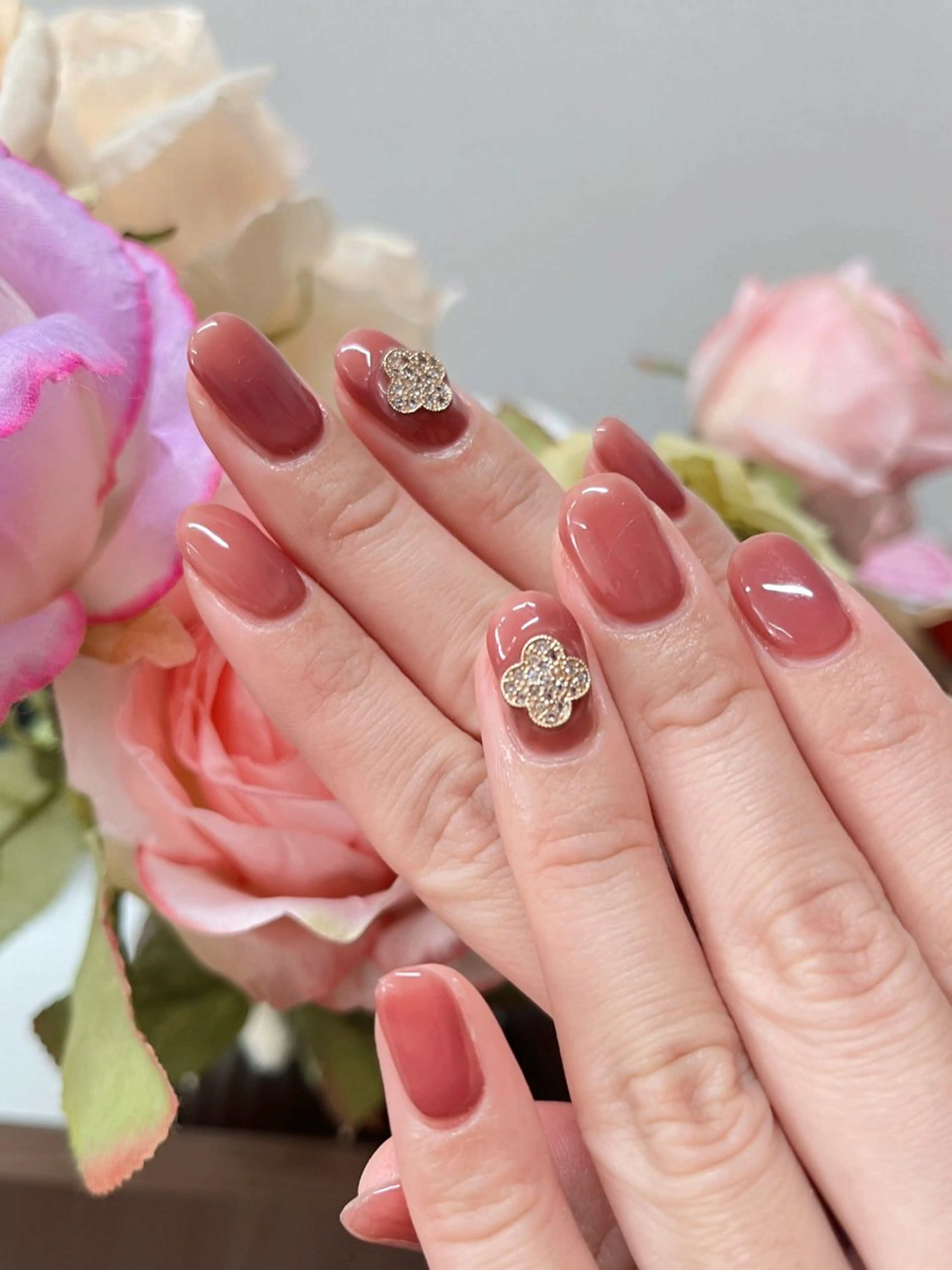 ネイル ワンカラーネイル candy nail 韓国風ワンホンネイルのネイルデザイン