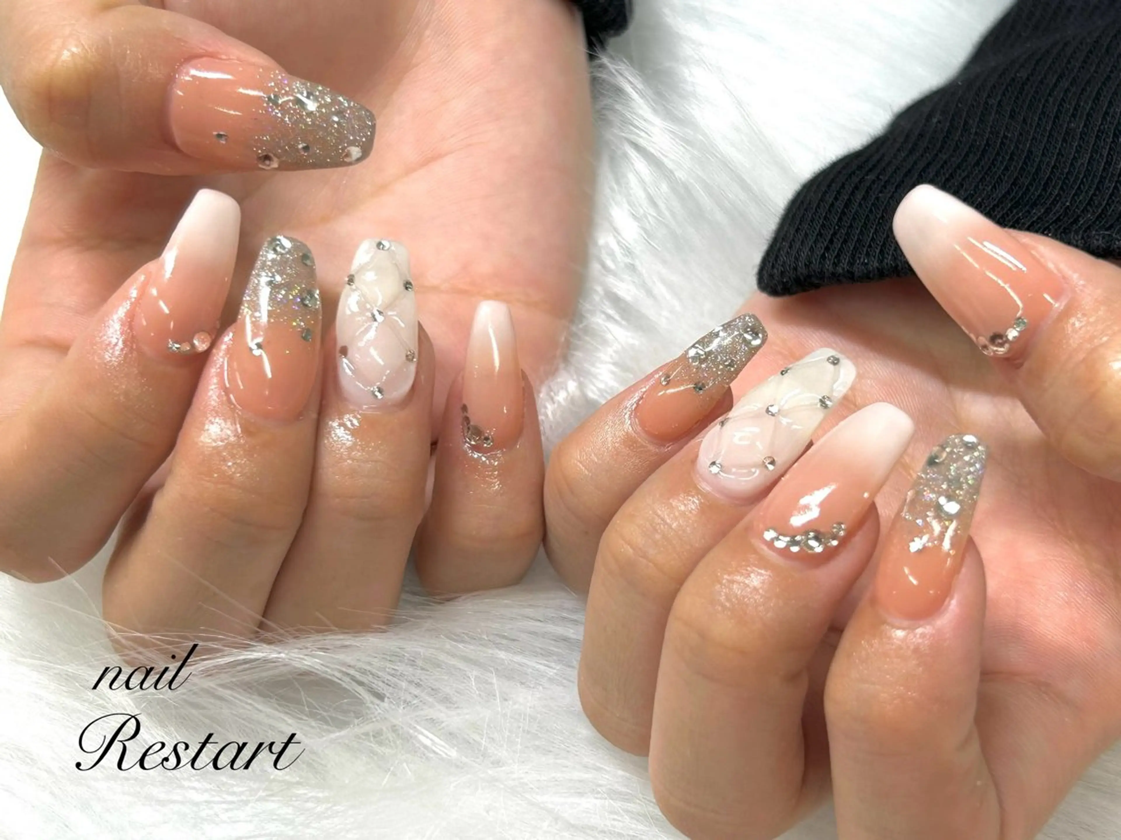 ロング ハンドネイル nail Restart所属・Restart YURIのネイルデザイン