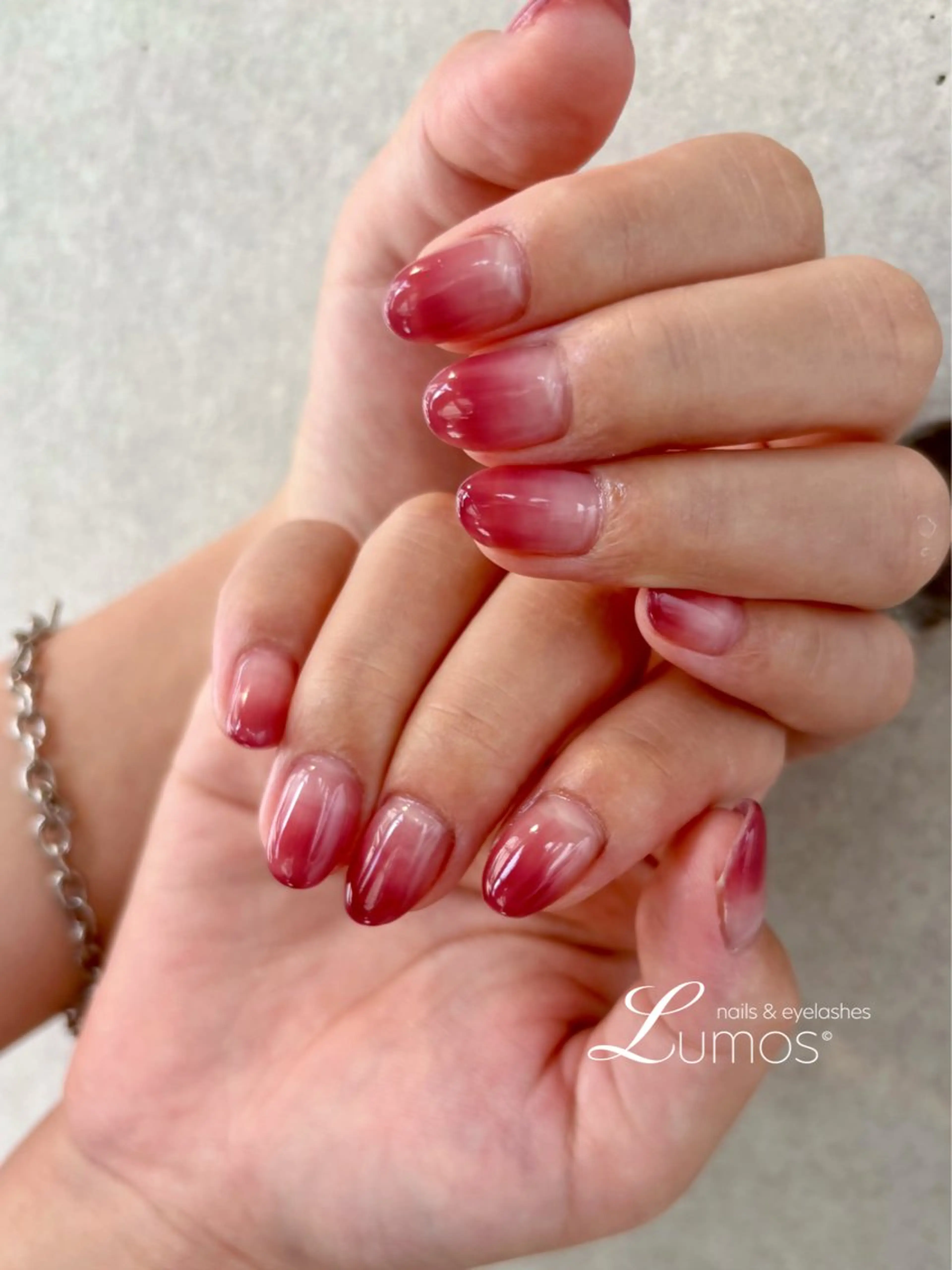 ネイル グラデーション ピンク Lumos  nails&eyelashes 桜川所属・Lumos Rikaのネイルデザイン