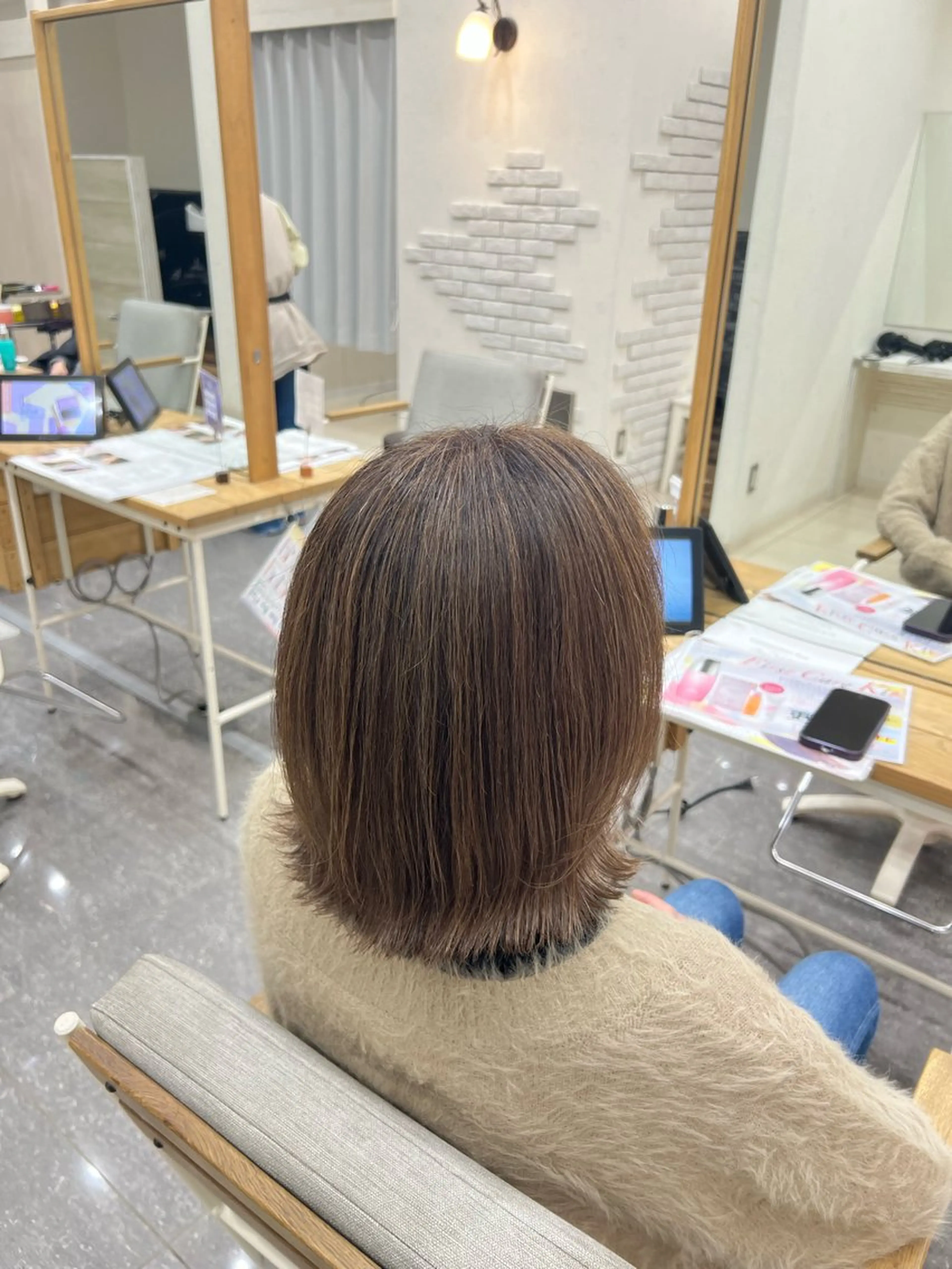 ミディアム カラー ヘアカラー 太白区/白髪ぼかし ハイライト/千葉達人のヘアスタイル