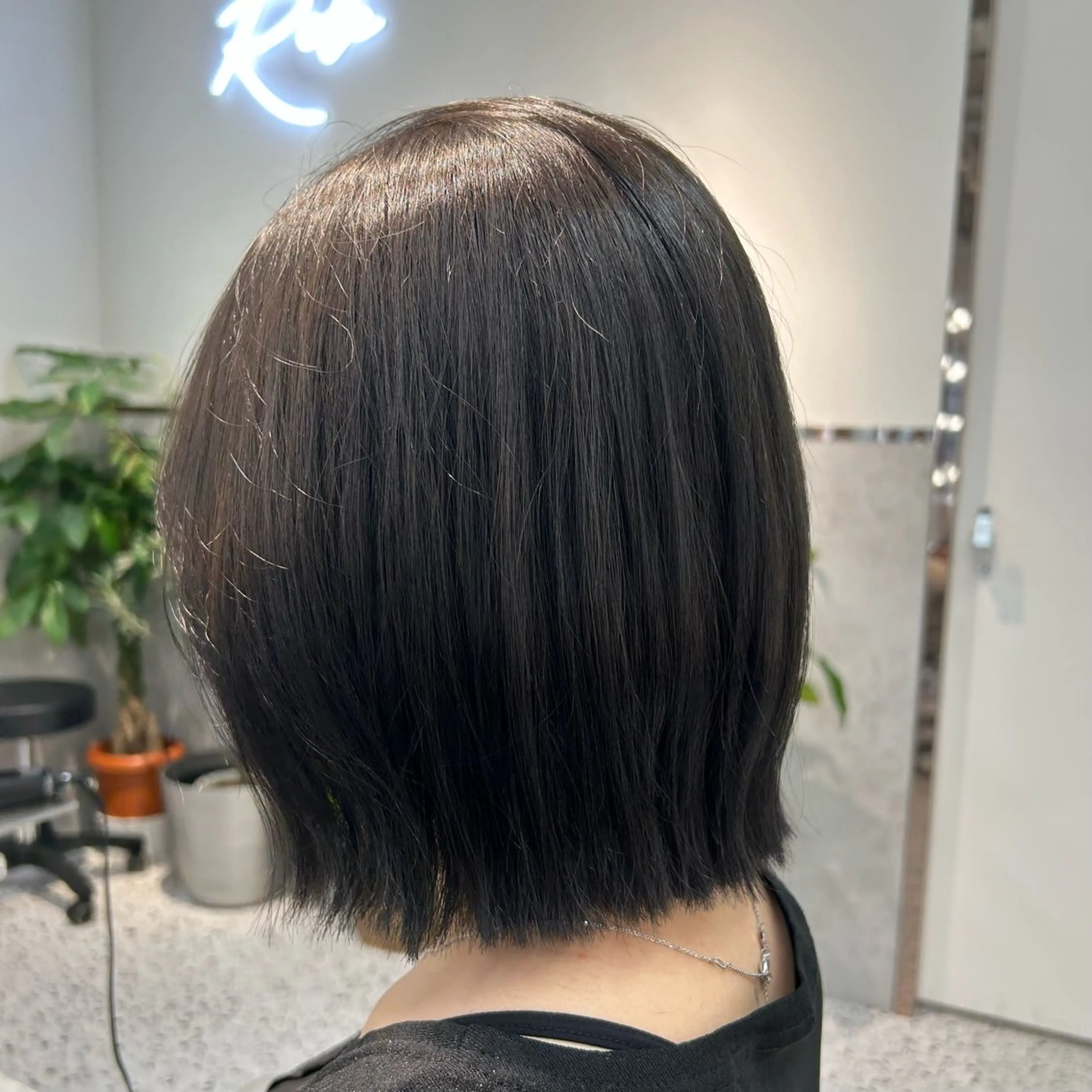 ミディアム カラー 切りっぱなしボブ ボブレイヤー アッシュ アッシュブラウン ベージュカラー ボブ/髪質改善 jionのヘアスタイル