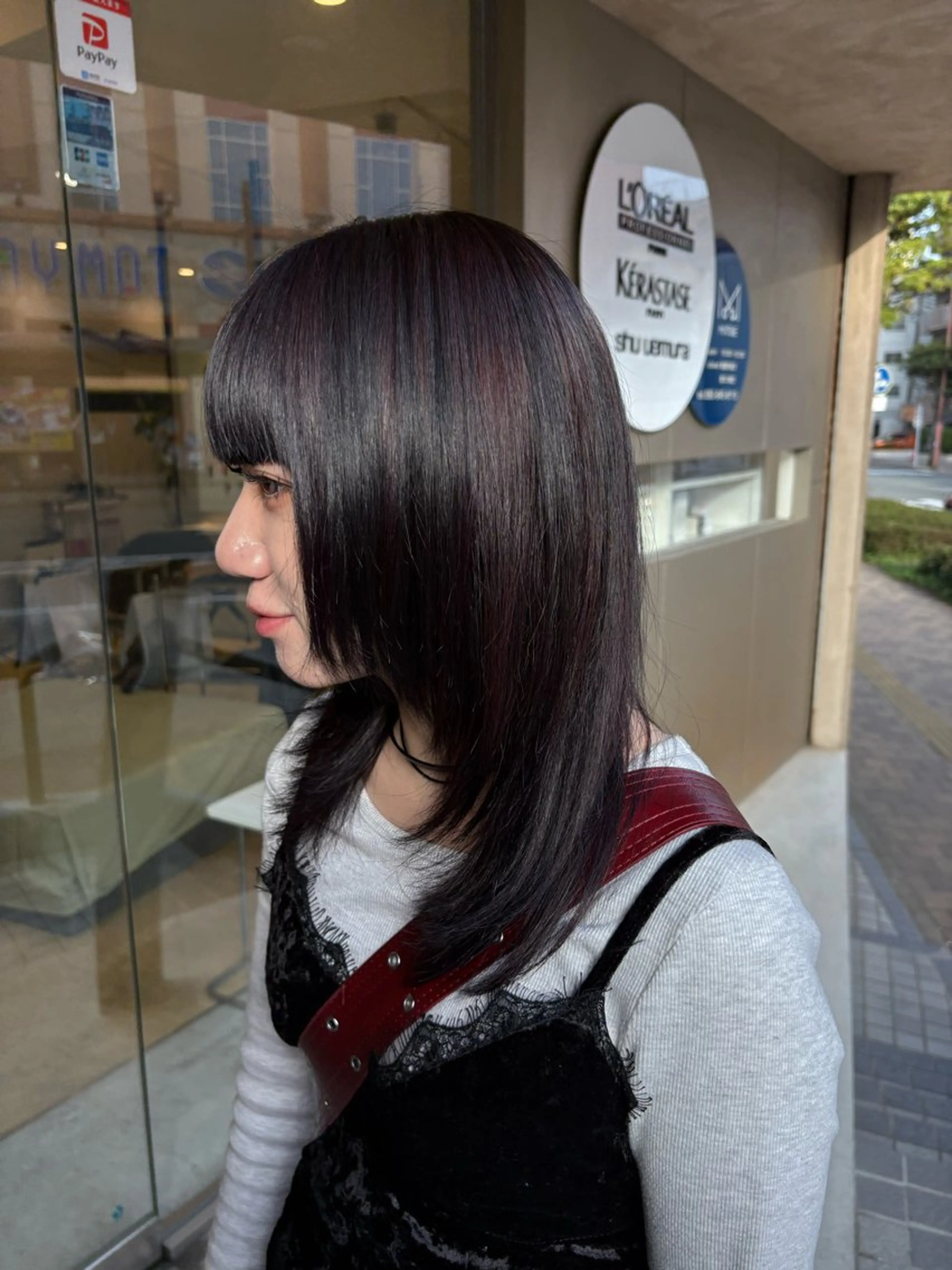 ミディアム カラー あいり 福岡美容師のヘアスタイル