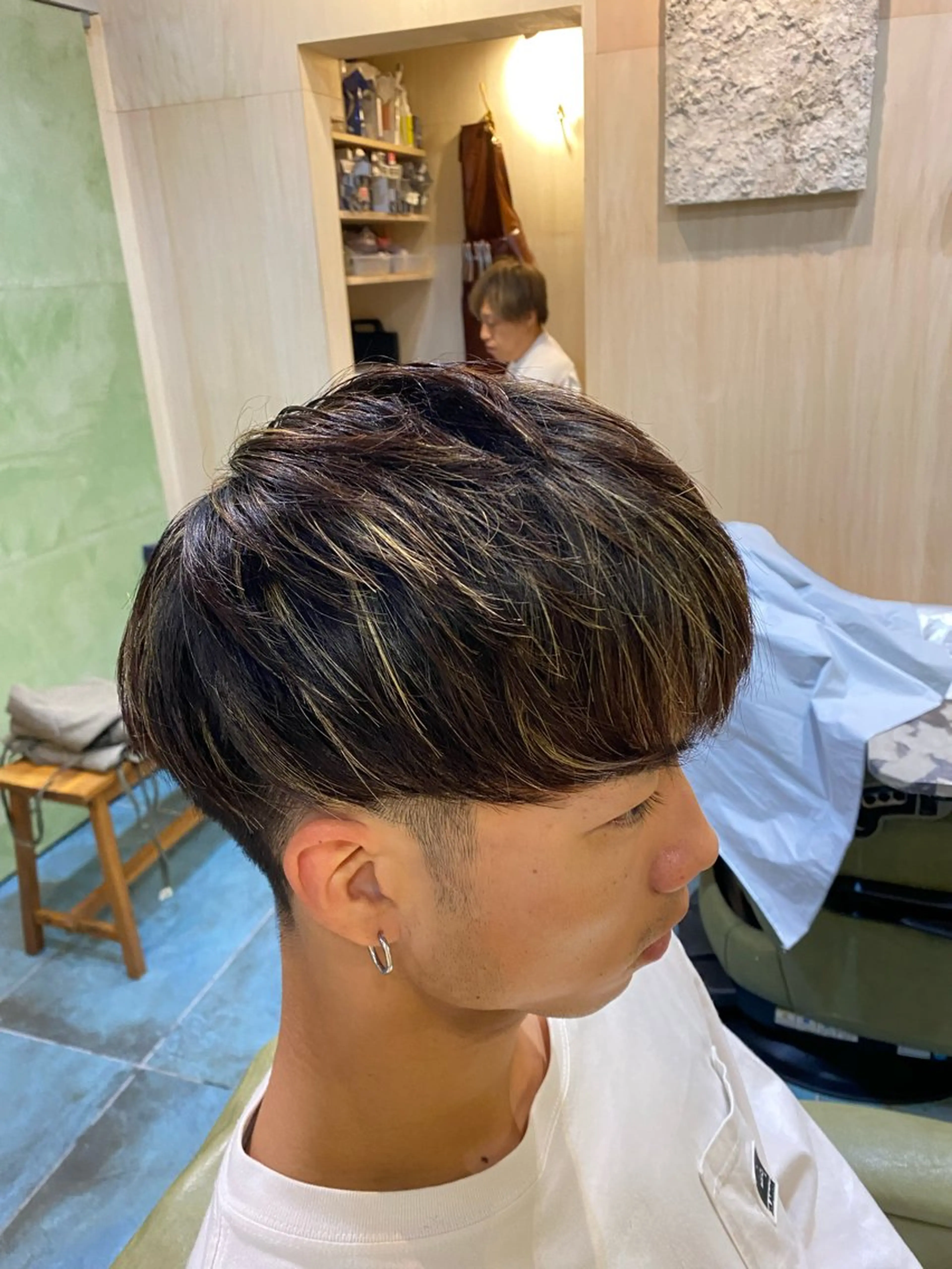 ショート カラー メンズ メンズメッシュ マッシュ メッシュ ショートヘア メンズカット/パーマ 福島区SOSOのヘアスタイル