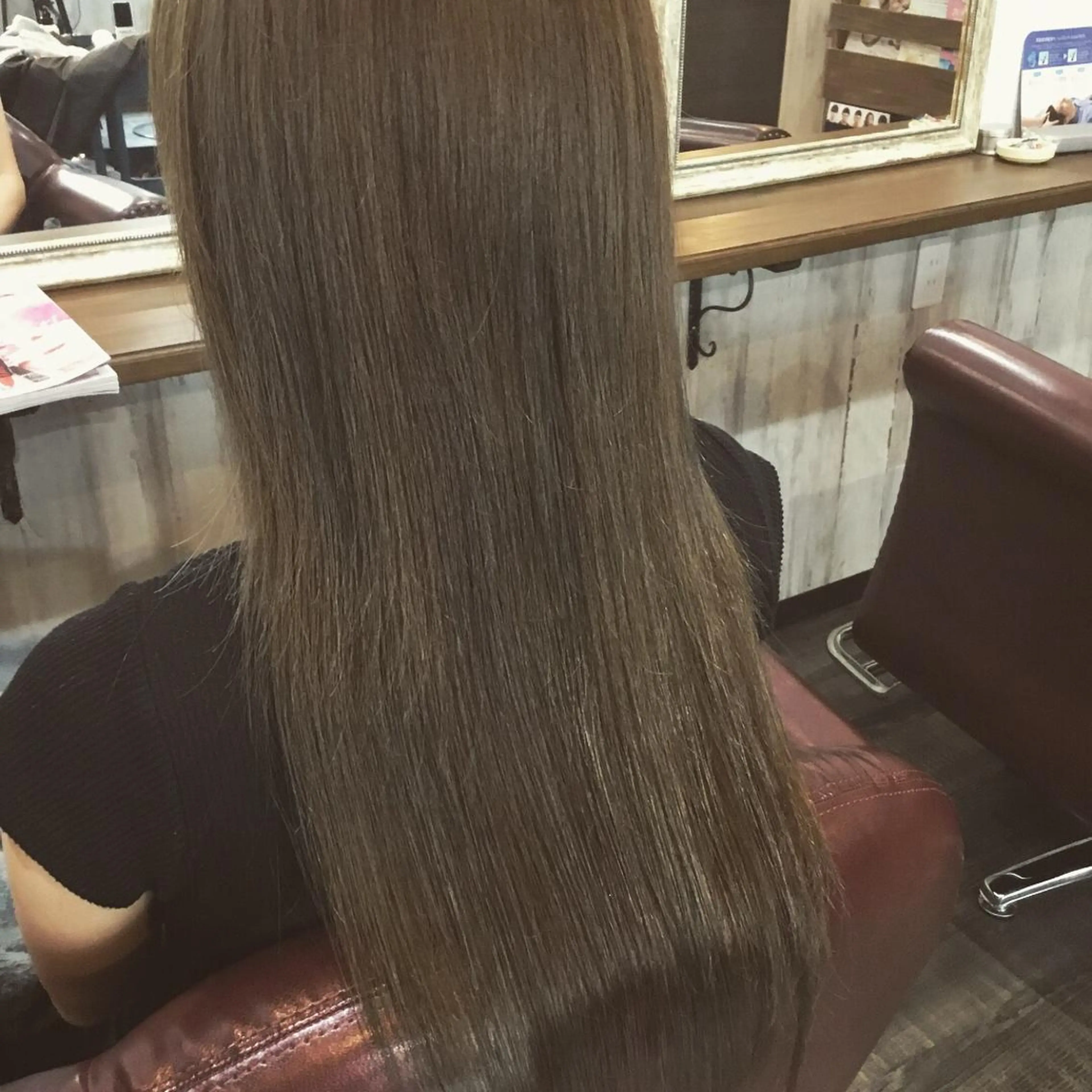 ロング カラー パーマ 金崎 新吾のヘアスタイル